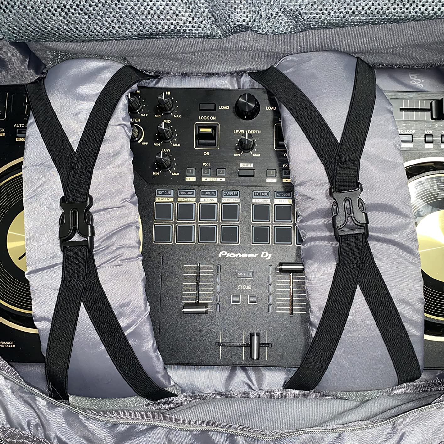 DJ Backpack for Club Gigs, DJ Mixer Case Compatible with Pioneer DJ DDJ-REV1, DJ Controller, Novation Launchkey 37 Key Keyboard and More Equipment customer photo 2