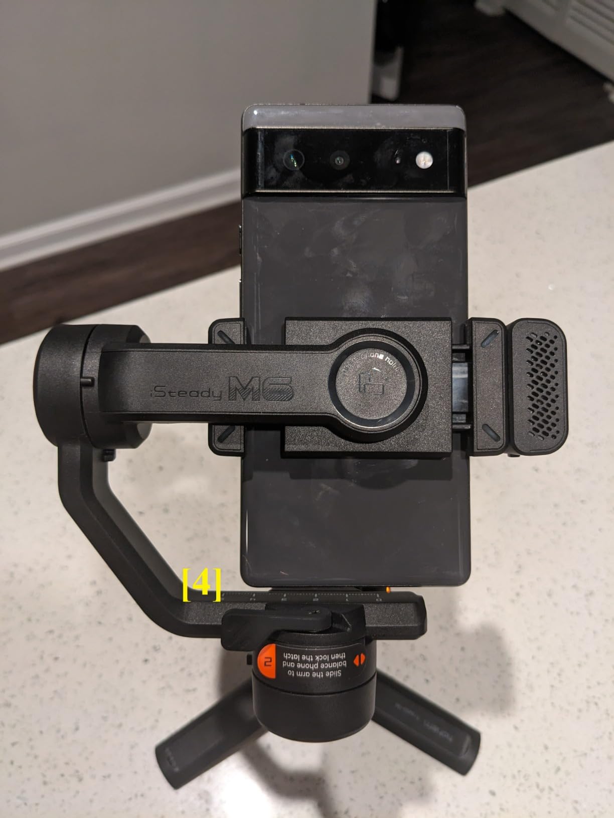Hohem iSteady M6 Gimbal Stabilizer for Smartphone, 3-Axis Cell Phone Stabilizer Built-in OLED Display 400g Payload Reverse Charging Android and iPhone Gimbal with Inception Motion Timelapse customer photo 1
