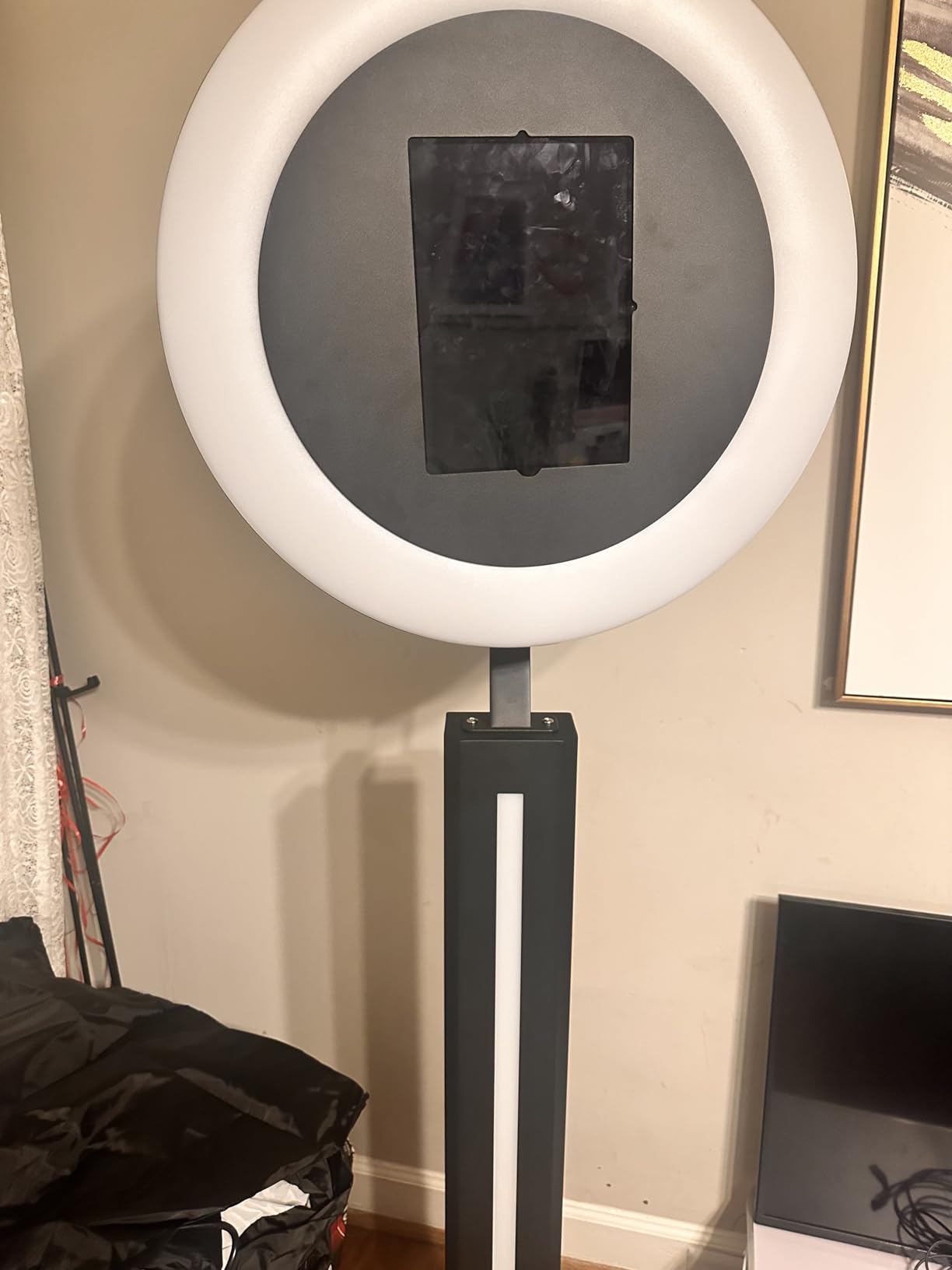 Portable Photo Booth Compatible with iPad, Photo Booth Stand Shell | RGB Ring Light, Perfect for Weddings and Parties, Free ChackTok Membership, with Flight Case customer photo 2
