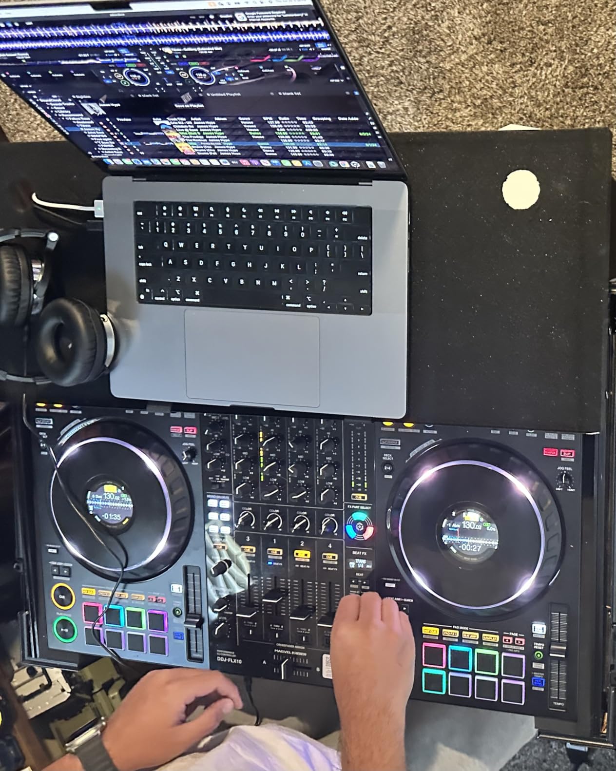 Headliner Flight Case Compatible with Pioneer DJ DDJ-FLX10 with Laptop Platform & Wheels customer photo 1