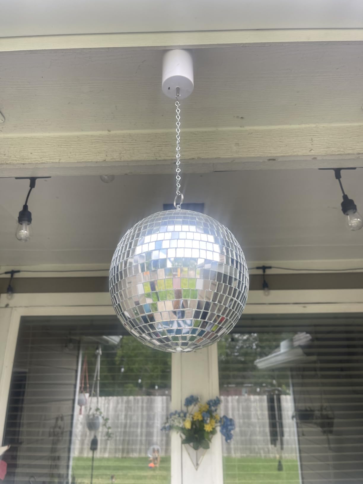 Aoedelyart Disco Ball Motor Wind Spinner Hanging Display Motor Rotating Motor,Garden Decor Motor for Mirror Ball Wind Chimes,with Mini Remote Controller for Battery Operated Motor-20 RPM Medium Speed customer photo 1