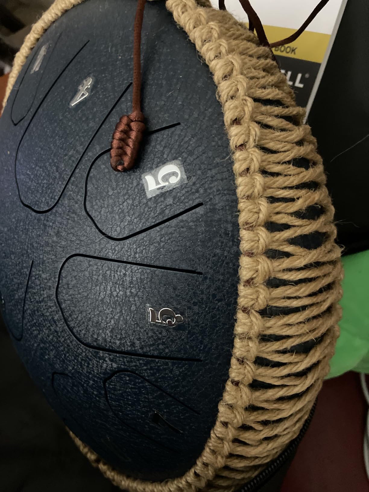 HOPWELL Steel Tongue Drum - 13 Inches 15 Notes Tongue Drum - Hand Pan Drum with Music Book customer photo 2