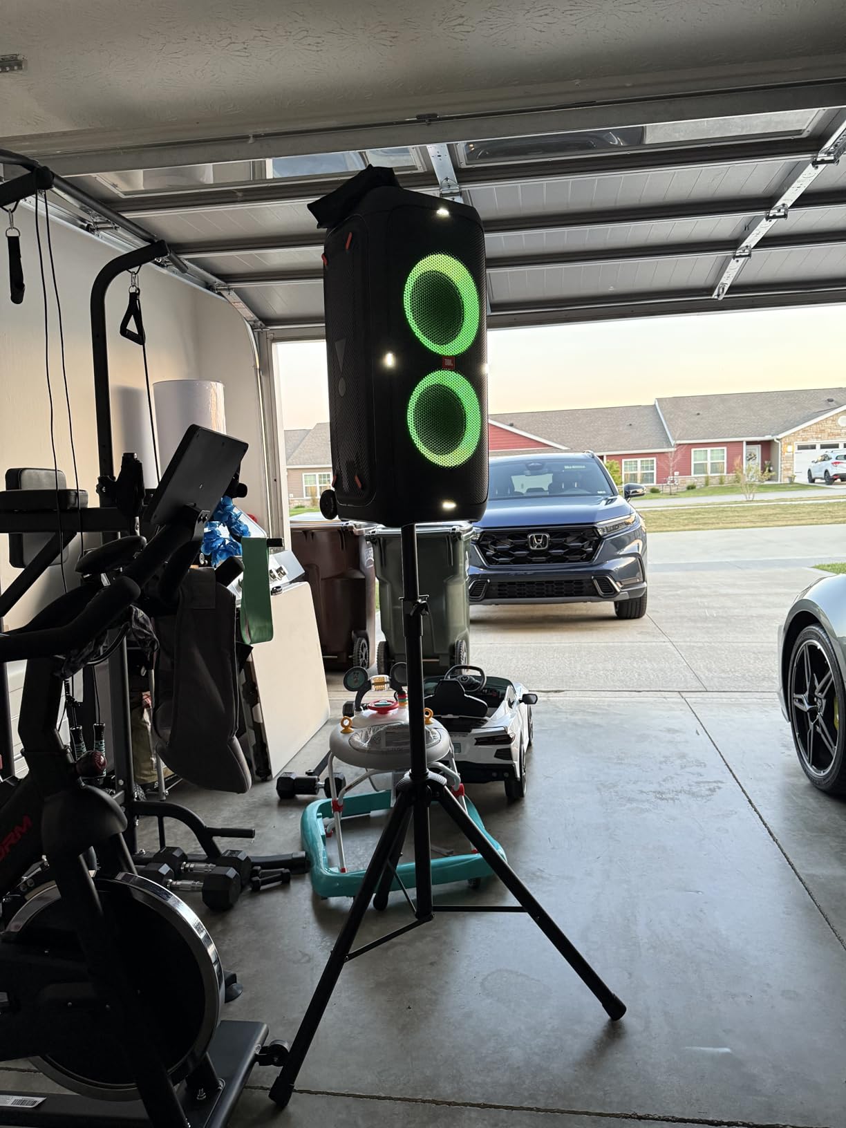 Stage Speaker Stand Tripod, Adjustable Height from 35 to 60 Inch Universal Heavy Duty 35 MM Compatible Insert customer photo 2