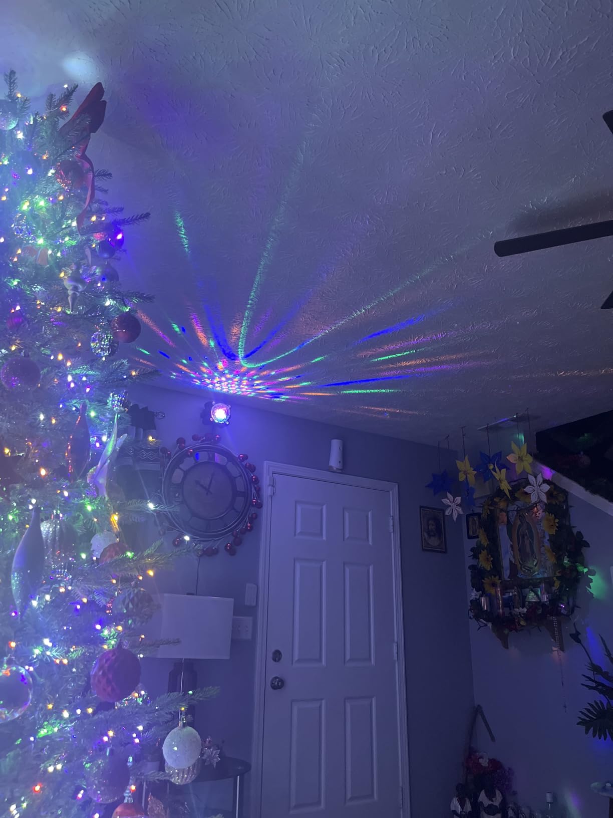 Laucnpty Disco Ball Party Lights Sound Activated Strobe DJ Stage Lighting for Indoor Room Outdoor Dance Floor Parties Birthday Rave Home Karaoke Halloween Christmas Wedding Show Bar Club Decorations customer photo 1