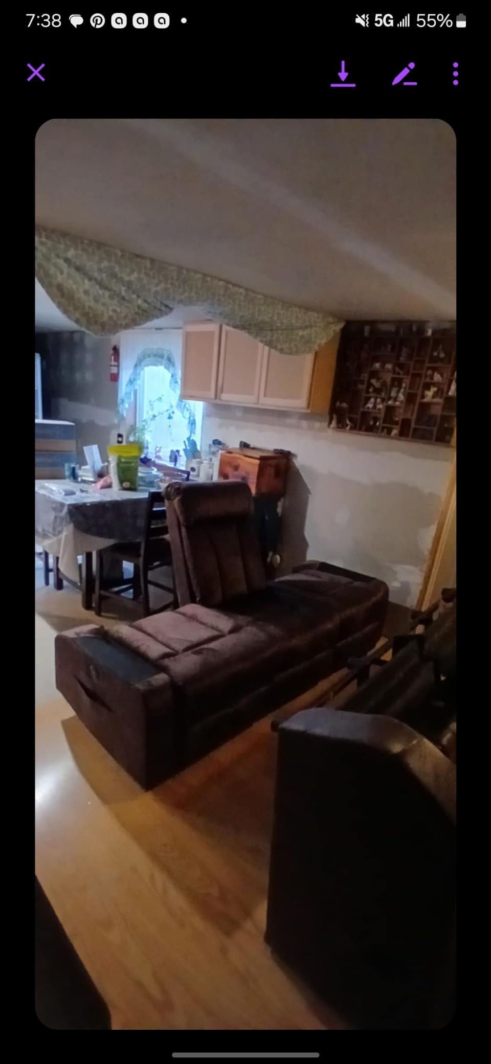 GUEAPY Reclining Sofa-Power Recliner Sofa with Heat and Massage, Recliner Sofa with Drop Down Table, Reclining Couch 3 Seater for Living Room, Home Theater Seating with Cup Holders, USB & Type-C Ports customer photo 1