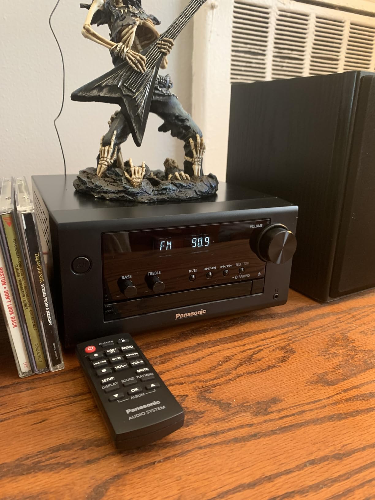 Panasonic Compact Stereo System with CD Player, Bluetooth, FM Radio and USB with Bass and Treble Control, 80W Stereo System for Home with Remote Control - SC-PM700PP-K (Black) customer photo 2