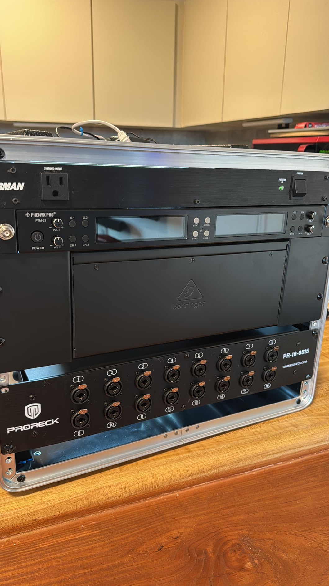 PRORECK Rack Mount TRS XLR Combo Splitter Snake Cable, Suitable for Live, Recording, Stage, Studio (5 Foot x 15 Foot - 16 Channel) PR-16-0515, 2U customer photo 1