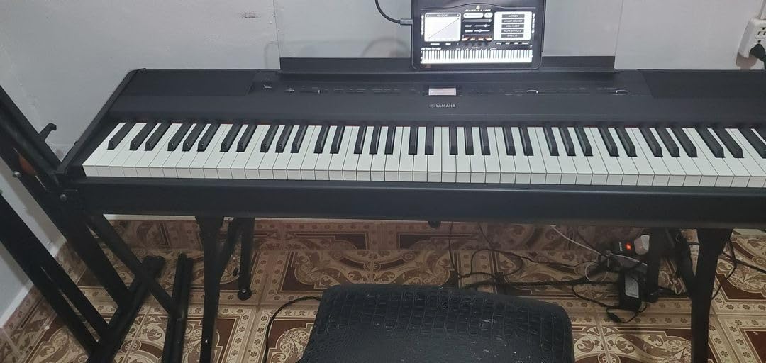 Yamaha 88-Weighted Wooden Key Digital Piano Keyboard, Premium Sound and Touch, Music Rest, Sustain Foot Switch, White (P525WH) | 88-Key Grandtouch-S Wooden Keys, Yamaha Cfx and Bosendorfer Voices, Binaural Sampling, Built-in 2-Way Speakers customer photo 2