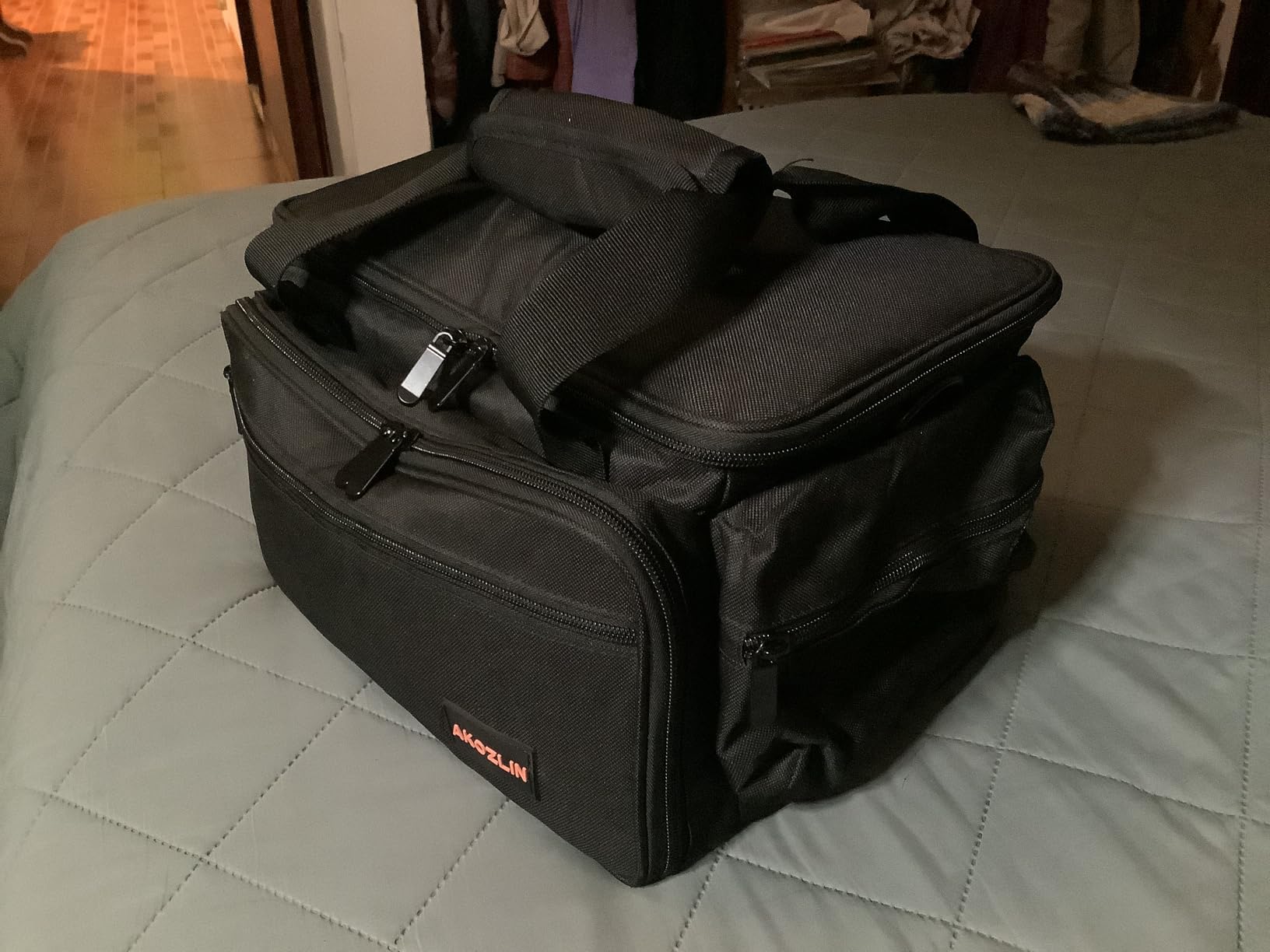 AKOZLIN Cable File Bag with Detachable Dividers for DJ Gear, Sound Instrument Accessories customer photo 1