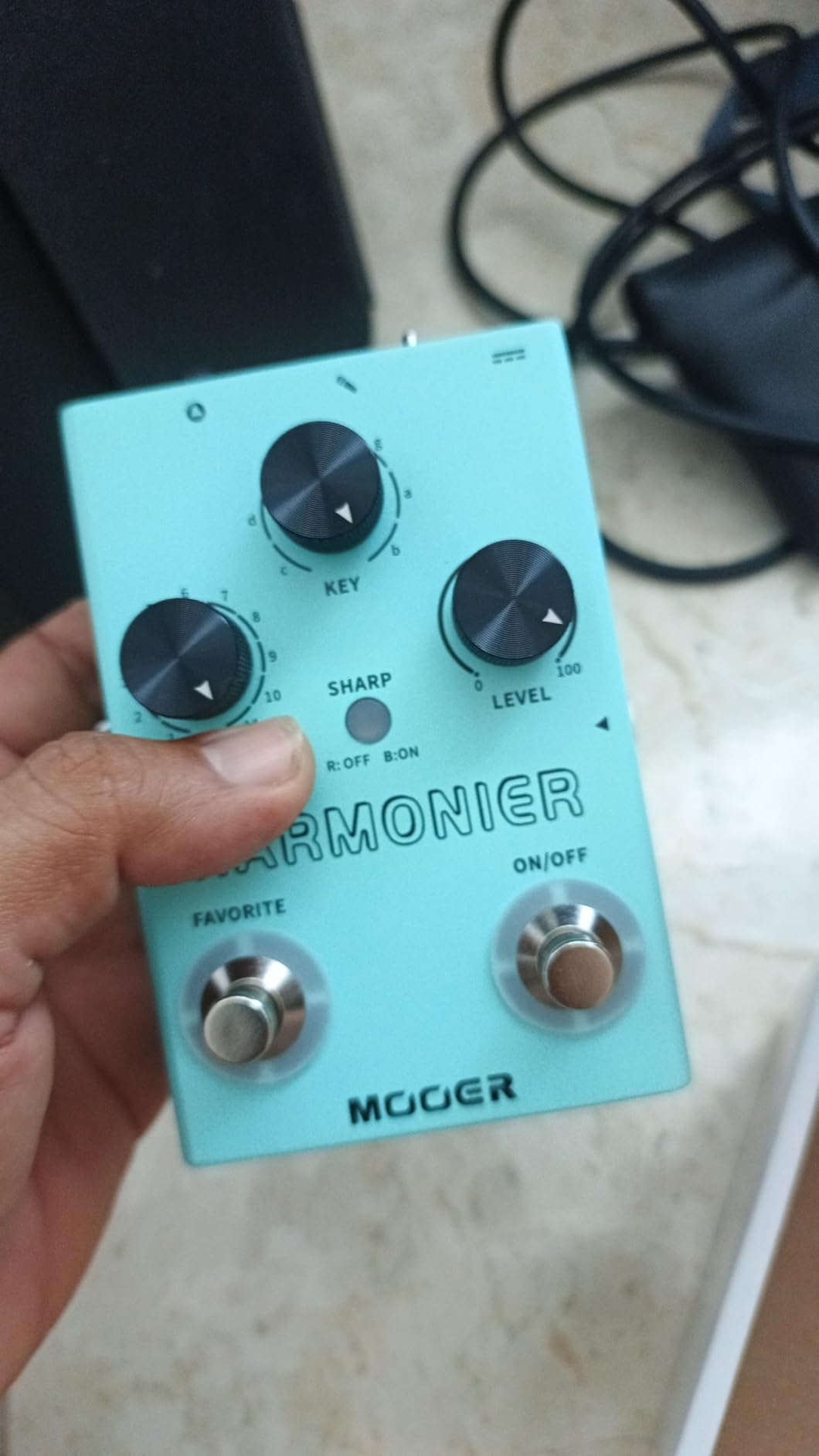 MOOER Harmonier Vocal Effects Processor Guitar Voice Pedal Vocal Stompbox Microphone Amplifier for Live Singing Streaming Recording (MVP2) customer photo 1