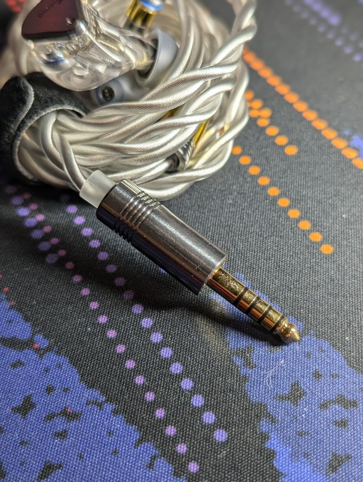 NICEHCK Snowcat IEM Cable 4.4mm 0.78mm 2Pin HiFi Earphone Upgrade Wire | Gold-plated balanced plug & 0.78 2Pin; thick warm bass, close vocal, mild treble;braided cord for balanced DAP audiophile customer photo 2