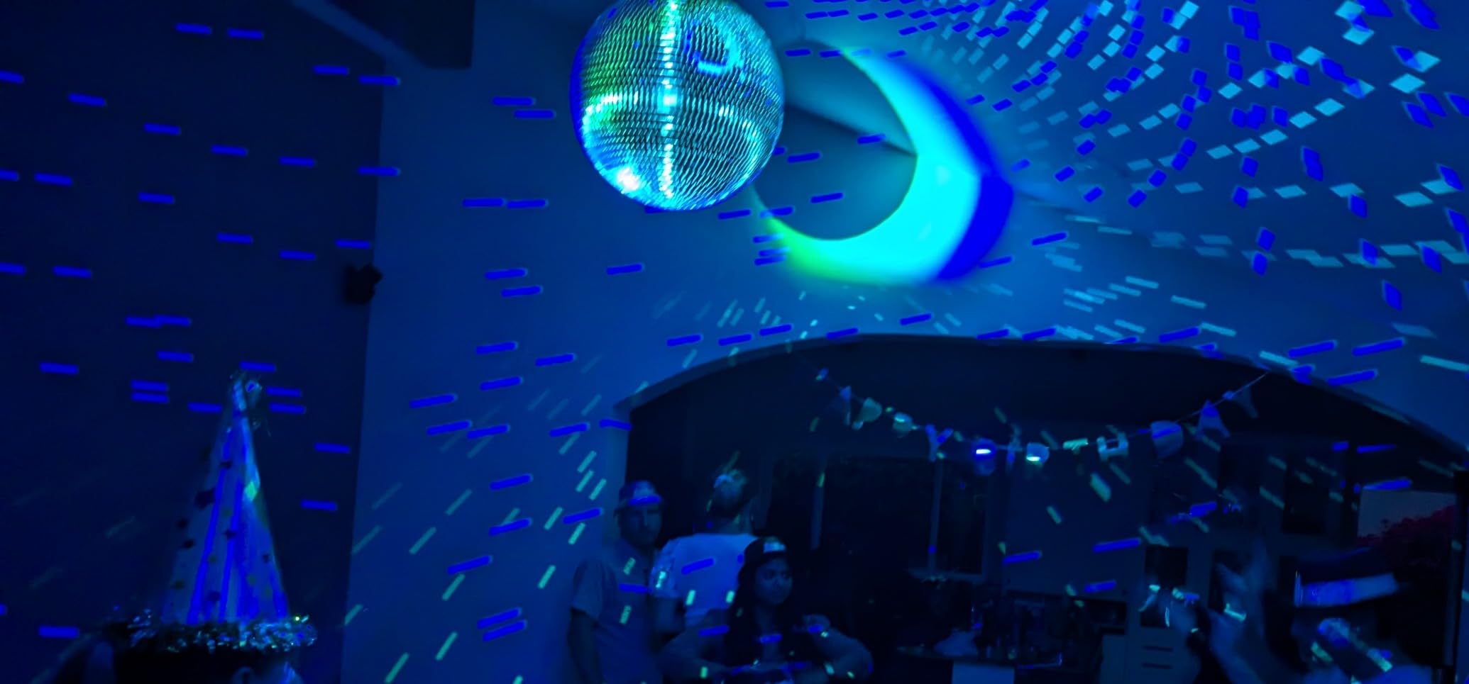 Led Pinspot Light 4 Pack, Czgor 15W Disco Ball Spotlight RGBW 4-in-1 Lights | Mirror Ball Lights with Remote Control, Super Bright LED Pin Spot Light for Parties DJ Club Bar Wedding customer photo 2