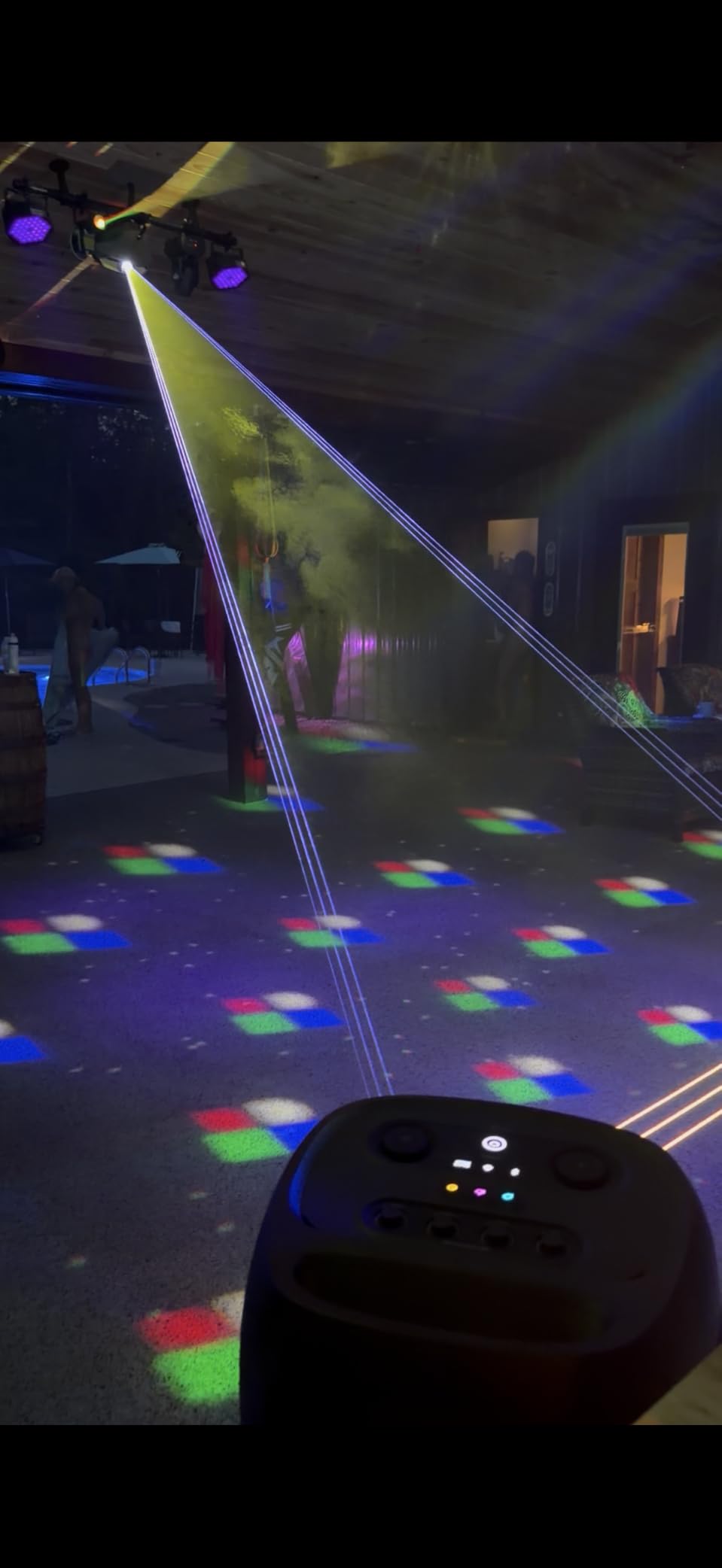 JERRAY 3Pcs Wireless DMX Dfi DJ 2.4G 2 Receivers & 1 Transmitter No Delay Lighting Controller for DJ Disco Party, Moving Heads, PAR Lights - 7 Group ID, 1000ft Range (Includes Power Adapters) customer photo 2