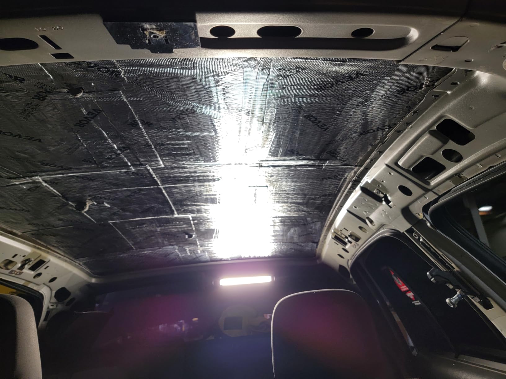 VEVOR Car Sound Deadening Mat, 200 mil 25 sqft Butyl Sound Deadener, Noise Insulation and Vibration Dampening Material customer photo 1