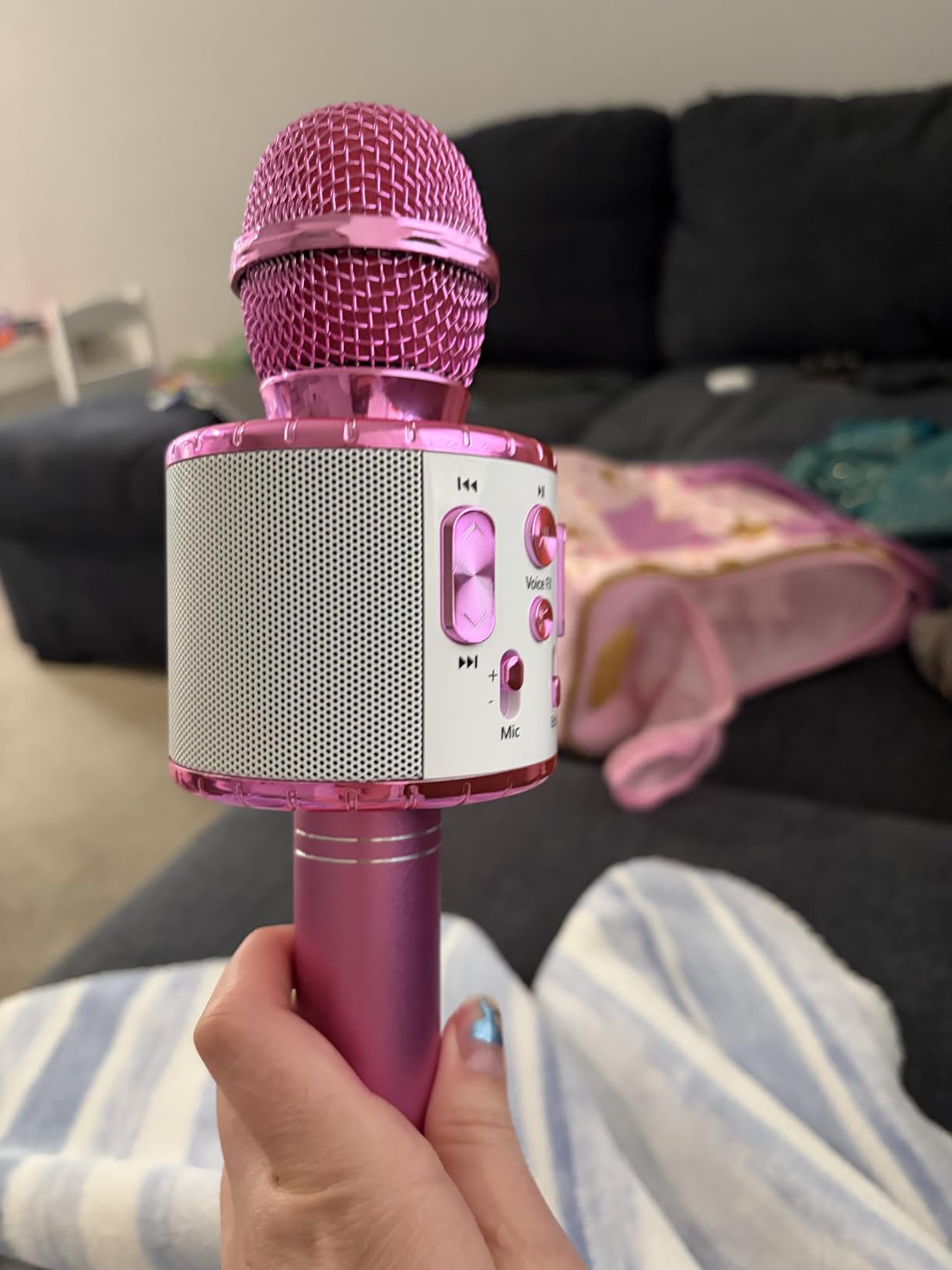 Move2Play Kids Karaoke Microphone | Includes Pre-Loaded Songs & Bluetooth | Kids Birthday Party Gift | Toy for All Ages 2, 3, 4, 5, 6+ Year Old Girls, Boys & Toddlers customer photo 1