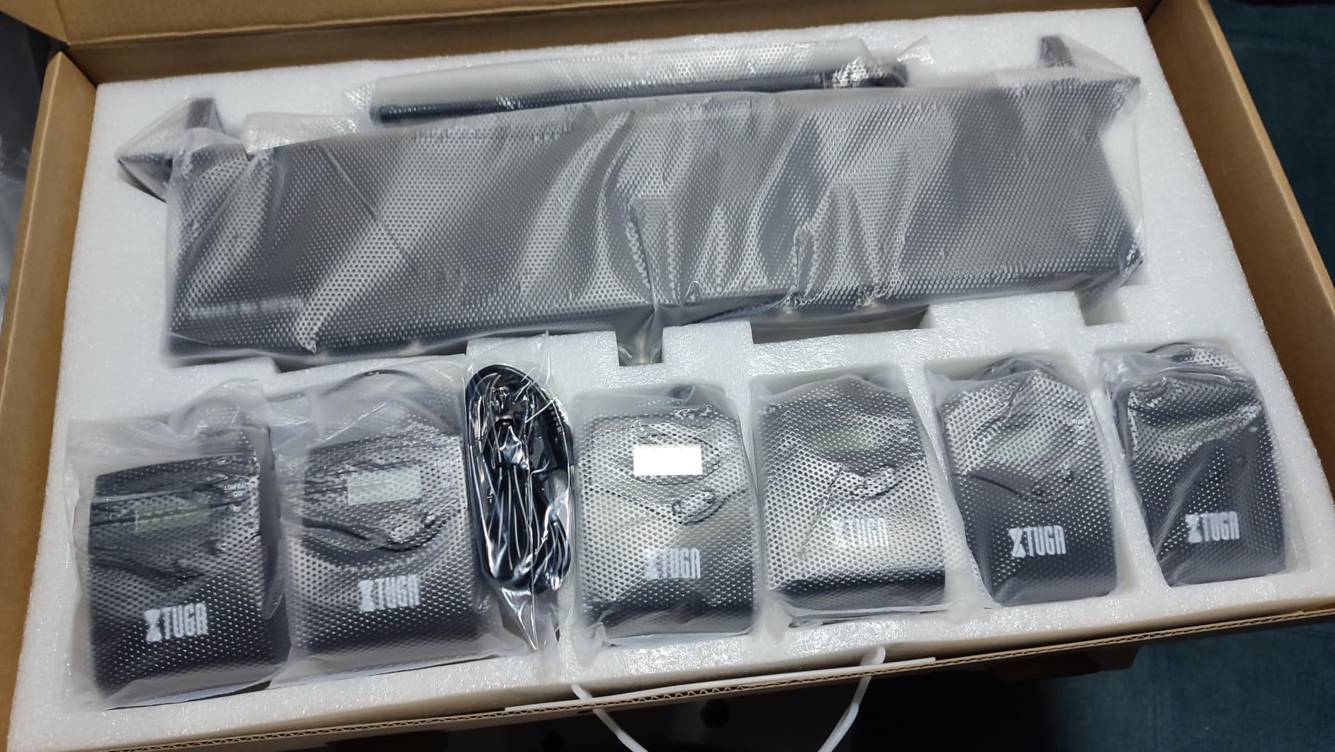 XTUGA IEM1200 UHF Wireless in-Ear Monitor System 6-Bodypack Receivers, Metal Wireless IEM System, 2x40 Adjustable Frequencies,300Ft Operation, Suitable for Band, Live Performance, Church Workship customer photo 2