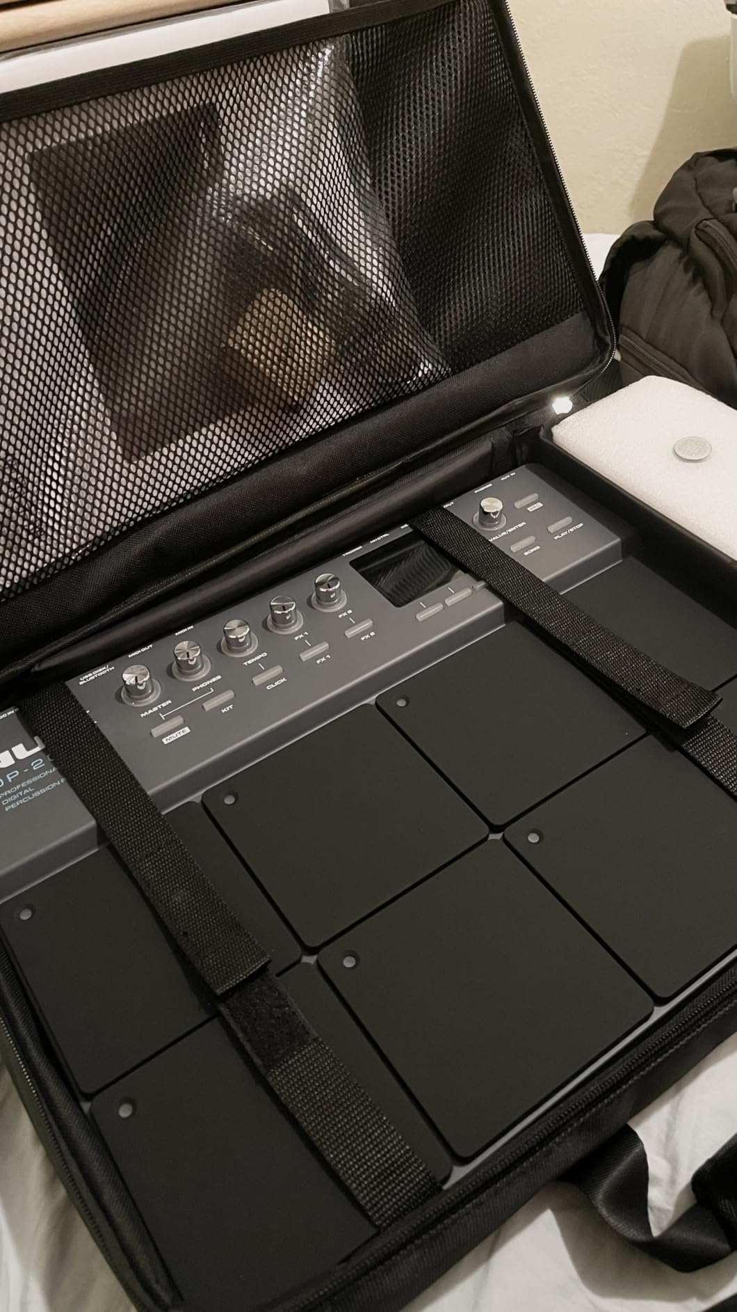 NUX DP-2000 8-Velocity Sensitive Independent Strike Percussion Pad with LED Lights, Digital Percussion Pad with UI Interactive Interface, Six On-Board Effects, Wavimport Function customer photo 1