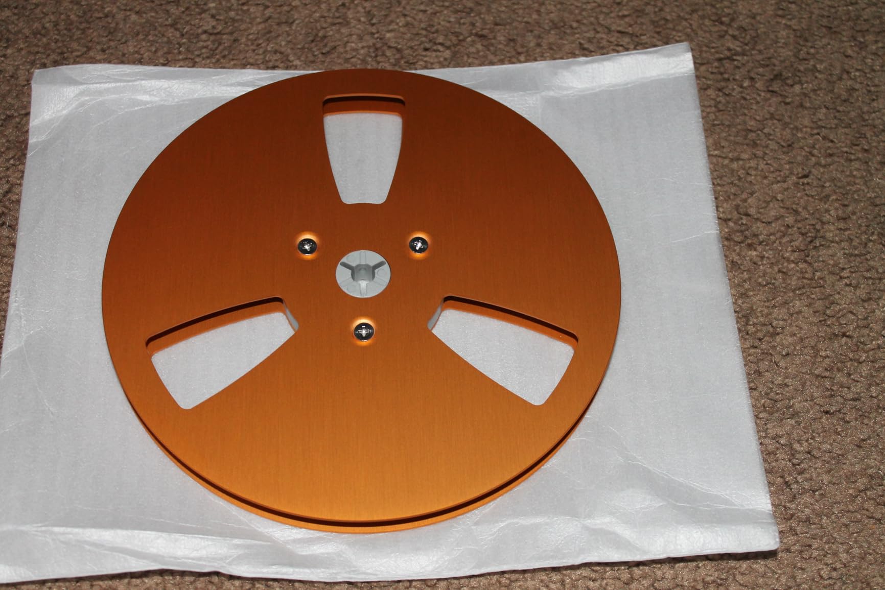 Empty Take Up Reel, 1/4 7 Inch 3 Hole Tape Reel - Opening Aluminum Alloy Universal Reel Replacement for TEAC Reel to Reel Tape Recorders (Black) customer photo 1