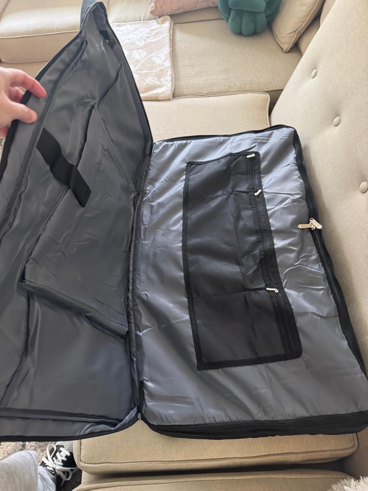 DJ Controller Case for DDJ FLX10/GRV6/REV5 with Laptop Compartment | Padded Large DJ Controller Bag Fits DDJ REV7/REV5/FLX6/1000, Gig Bag with Multi-Pocket and Adjustable Shoulder Strap customer photo 2