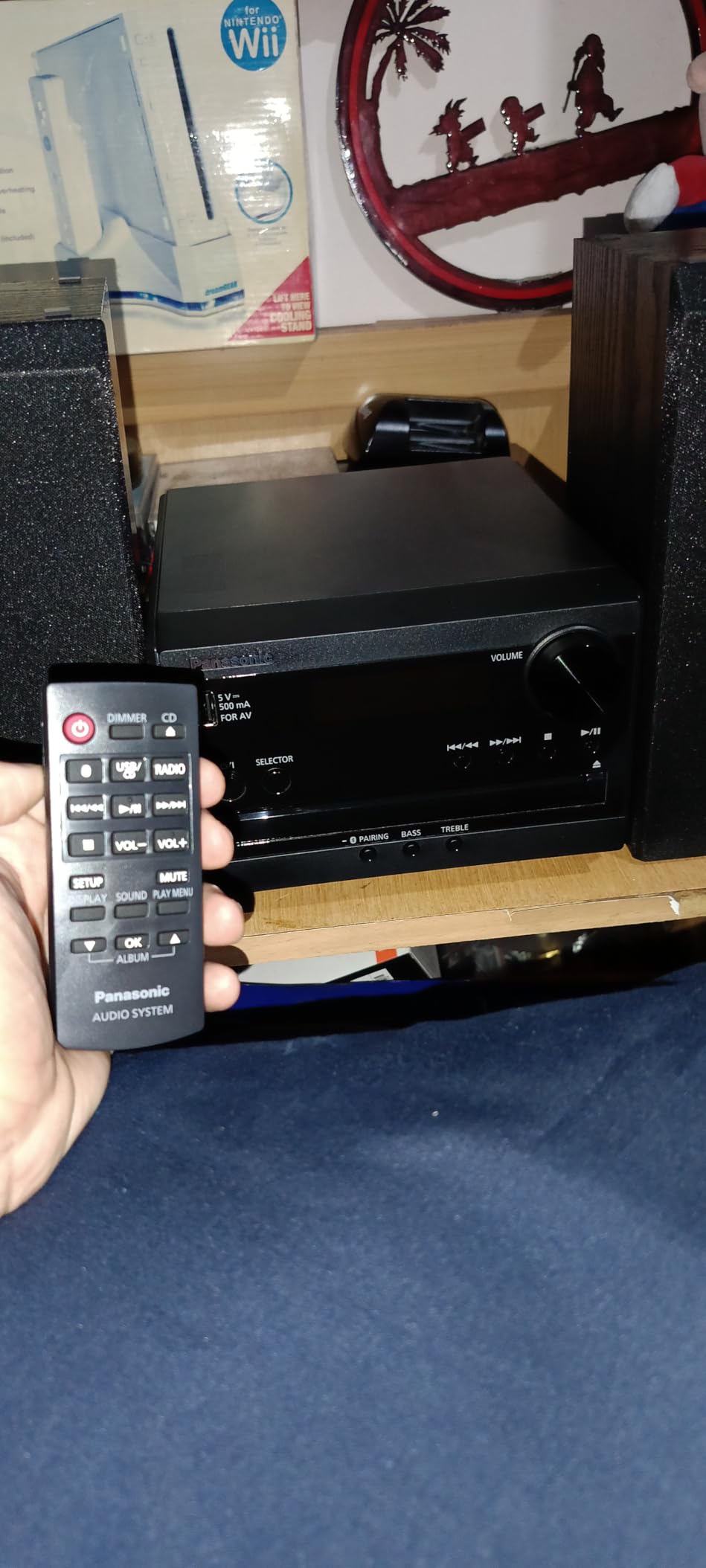 Panasonic Compact Stereo System with CD Player, Bluetooth, FM Radio and USB with Bass and Treble Control, 20W Stereo System for Home with Remote Control - SC-PM270PP-K (Black) customer photo 1