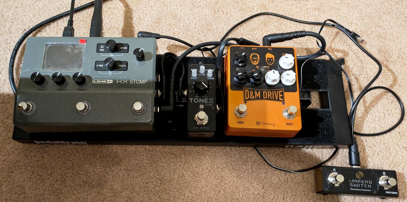 IK Multimedia TONEX One AI multiFX micro-pedal: Tone Model any electric guitar amp, guitar pedal, distortion pedal, overdrive pedal or other guitar effects customer photo 2