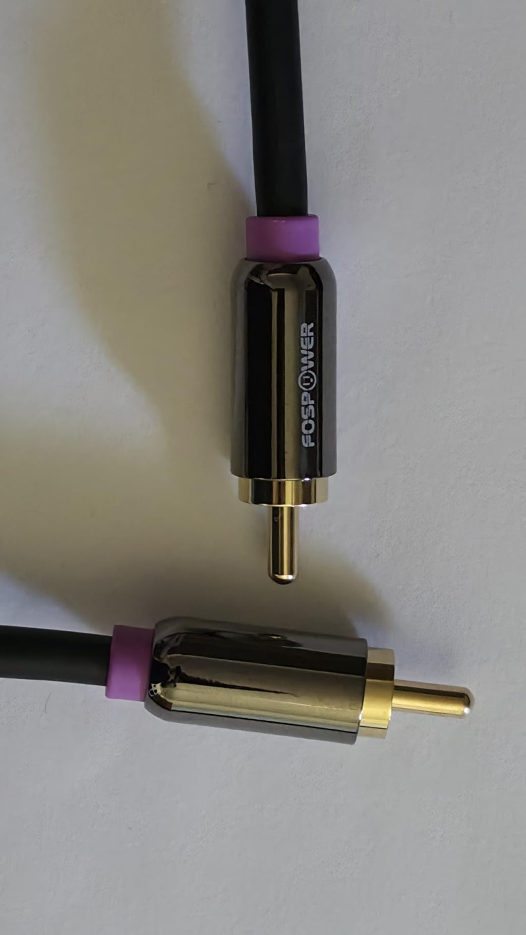 FosPower Subwoofer Cable (6 FT) RCA to RCA Audio Stereo Cable, Male to Male - Dual Shielded Cord | 24K Gold Plated Connector | Corrosion Resistant | Clean Sounding Signal customer photo 2
