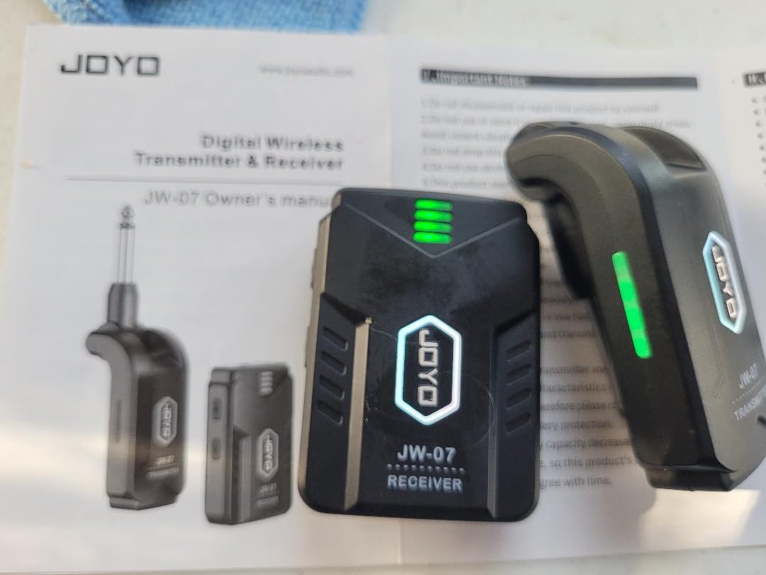 JOYO Wireless in Ear Monitor System JW-07, 2.4G Wireless IEM System with Transmitter Clip on Receiver Automatic Pairing customer photo 2