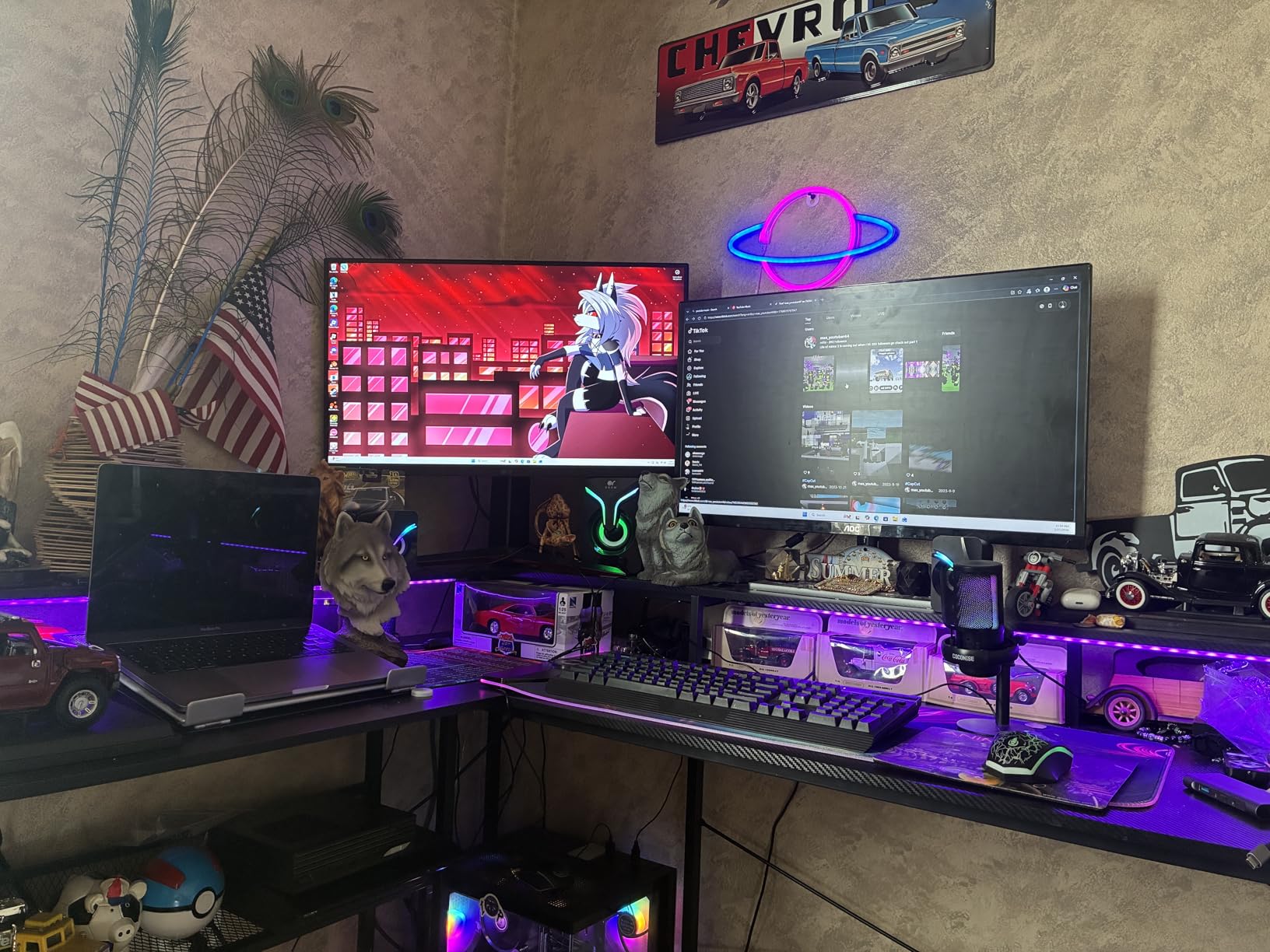 OROROW Computer Speakers, Mini PC Speakers with Subwoofer, 2.1 Desktop Speaker with RGB Lights, USB Powered, Stereo Sound, Gaming Speaker with 3.5mm Aux Cable for Monitor/Laptop/Tablet (S212) customer photo 1
