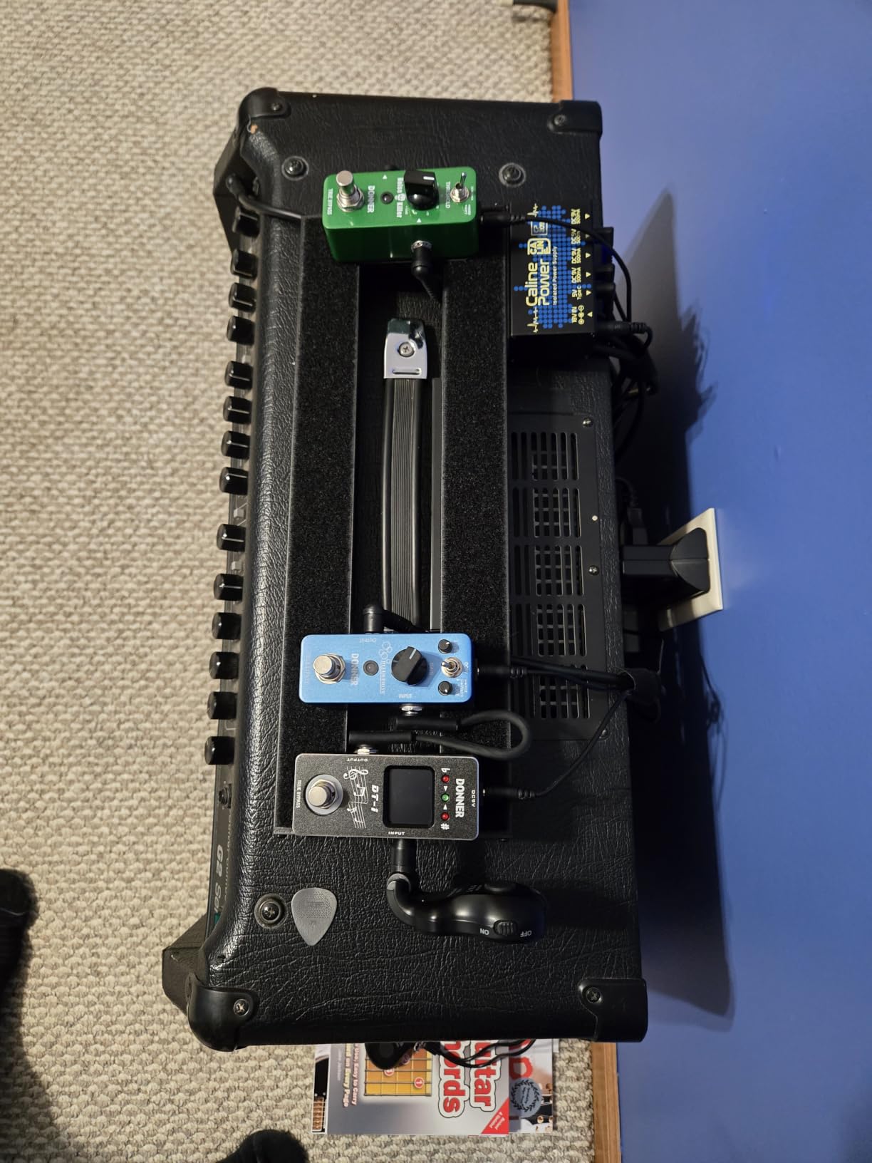 Caline Guitar Pedal Power Supply, 9V 500ma Mini True Isolated Pedal Power Supply With Type-C Outlet and 4 Way Daisy Chain customer photo 1