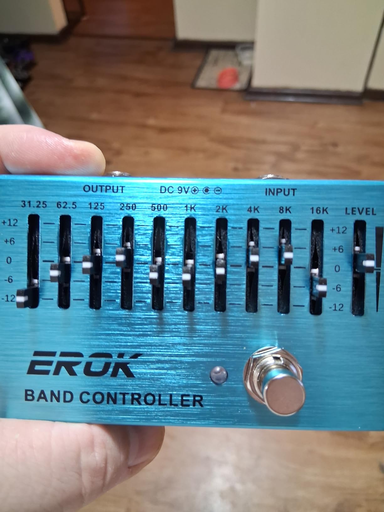 EROK EQ Pedal, 10-Band Equalizer, (31.25Hz-16kHz) with ±12dB Gain/Attenuation for Each Band, for Electric Guitar Bass customer photo 1