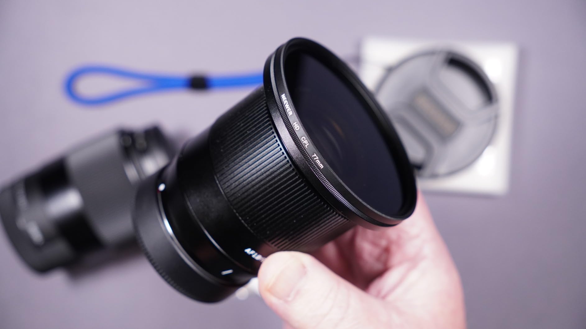 58mm CPL Filter with Lens Cap, Ultra Thin Circular Polarizing Filter, Nano Coating, HD Optical Glass for Camera Lens, Reduces Reflection and Glare Increases Contrast customer photo 1