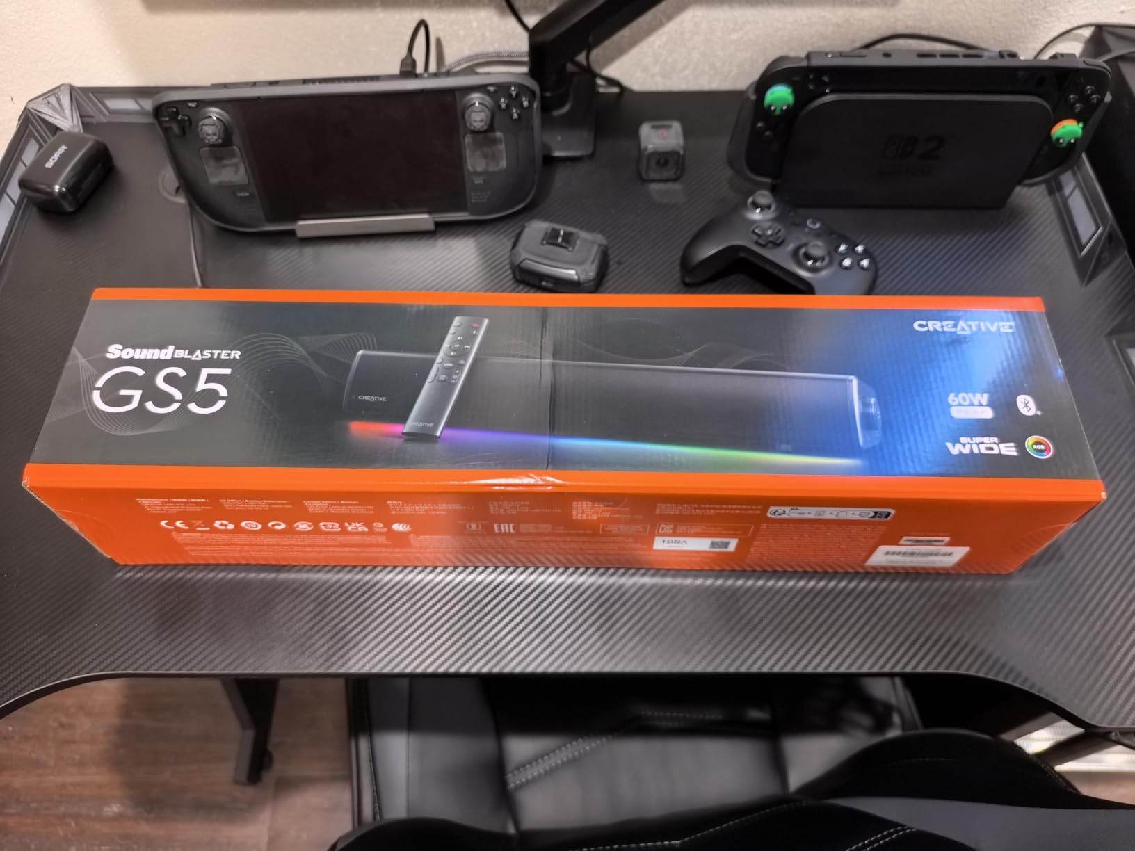Sound Blaster GS5 Compact RGB Gaming Soundbar, For TV and PC, Black | RGB Gaming Soundbar, Bluetooth, USB-C, SuperWide, Desktop Audio, TV, PC, Immersive Sound customer photo 2