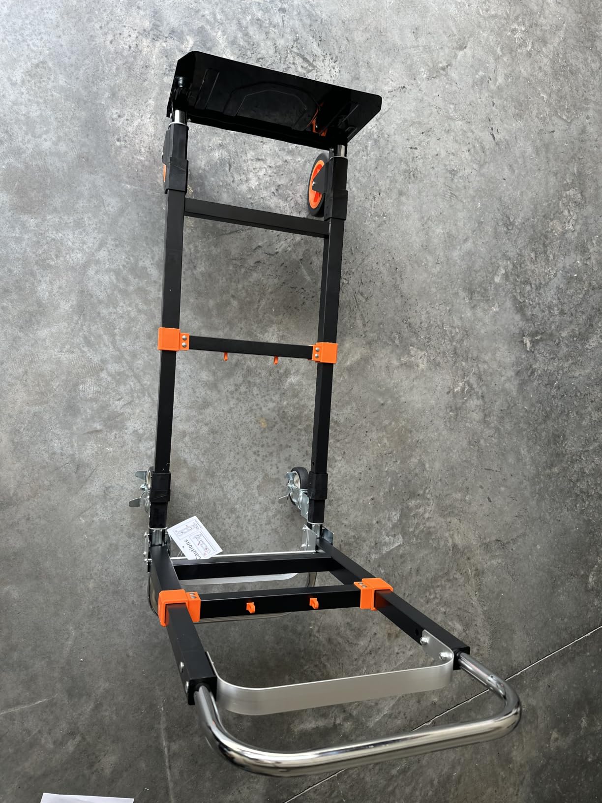 3-in-1 Folding Hand Truck, 500 lb Heavy Duty Steel Dolly | Convertible Hand Truck Dolly with Telescoping Handle, Rubber Wheels, Foldable for Boxes, Luggage, Appliances & Warehouse customer photo 1