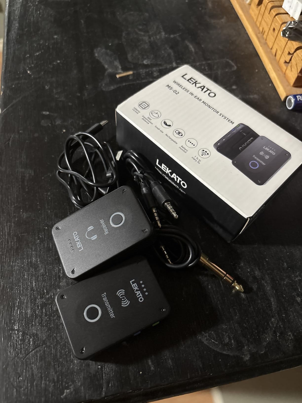 LEKATO Wireless in Ear Monitor System MS-02, Upgraded 2.4G Stereo IEM System customer photo 1