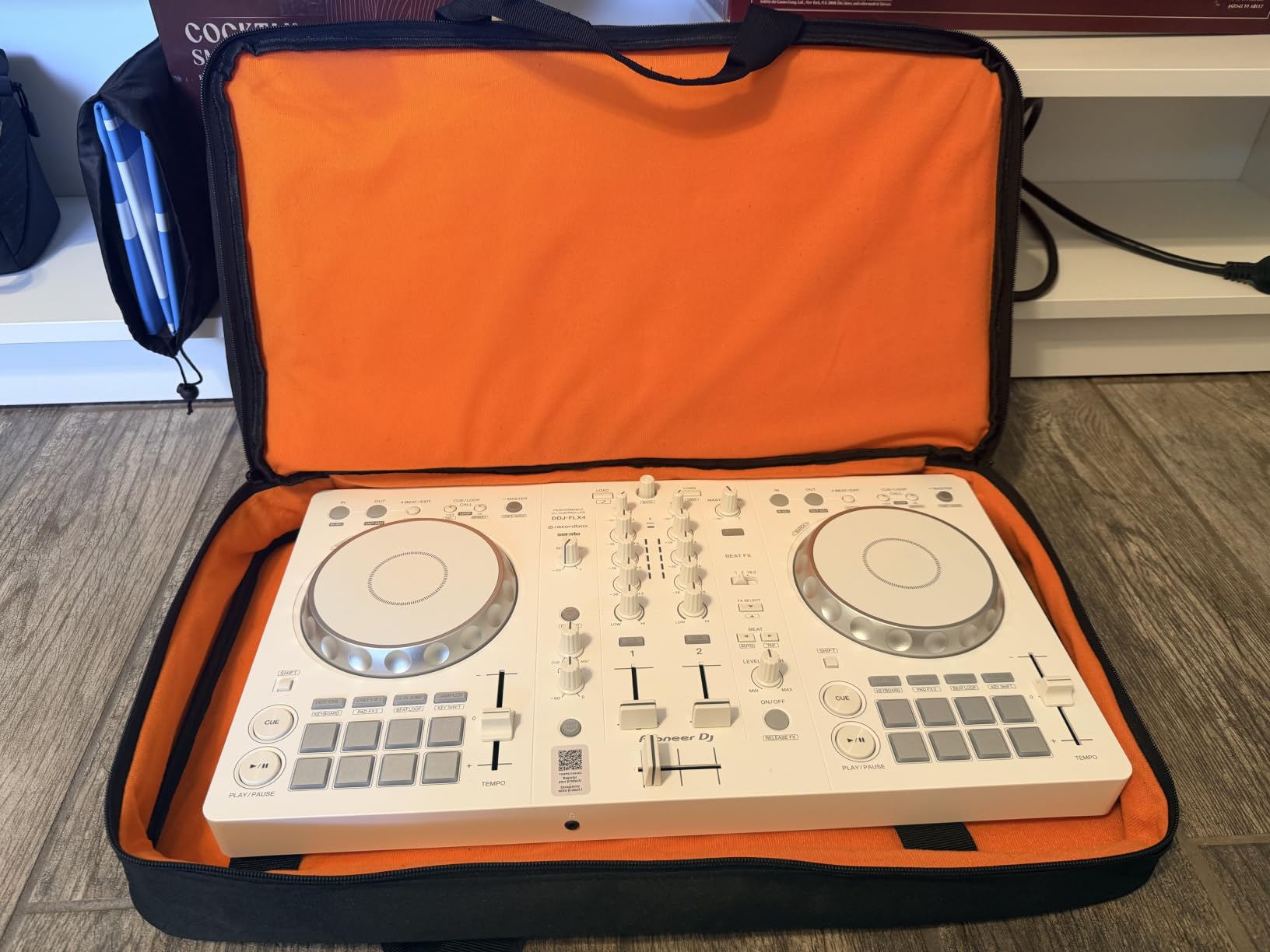 DJ Controller Case Fits for Pioneer DDJ-FLX4/Numark Mixtrack Platinum FX | Padded DJ Storage Bag Fits for DDJ-REV1/DDJ-400/DDJ-SB3/DDJ-RB/Numark Mixtrack Pro FX/Roland DJ-202 (21.5 x 12 x 2.5 in) customer photo 1