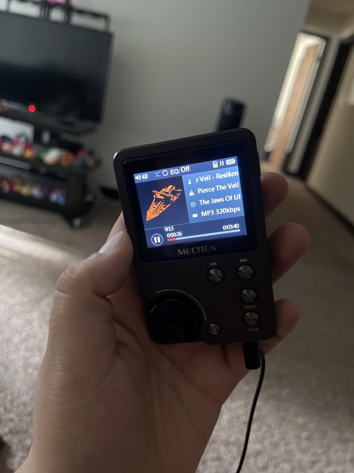 MECHEN M30 HiFi MP3 Player 64GB DAC Decoding DSD Gray | WM8965 DAC+TI Amp, MP3/WMA/WAV/APE/FLAC/AAC, 1500mAh 25H, 2