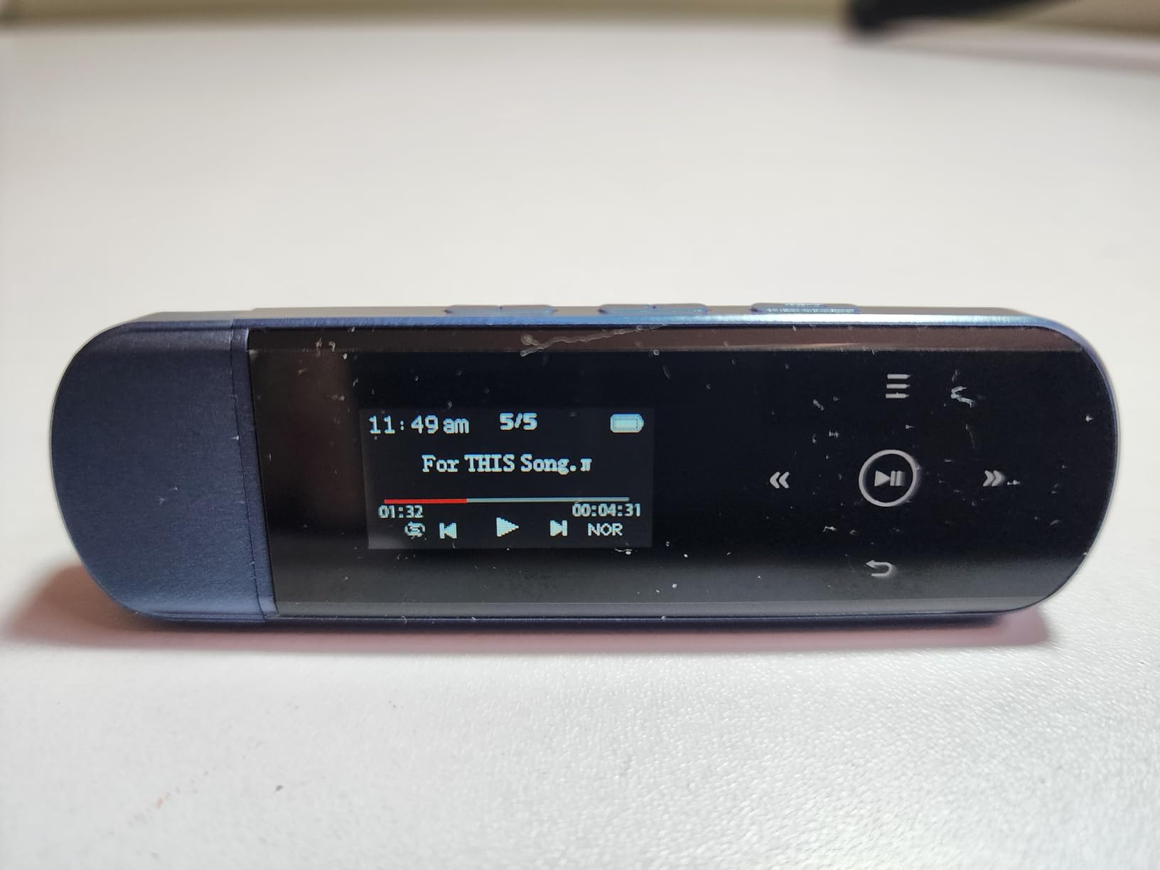 RUIZU 64GB USB MP3 Player with Bluetooth 5.3 & Clip for Sports Running | Portable Music Player, USB MP3 Player Stick with FM Radio, Voice Recorder, Digital Audio Shuffle Repeat, Phone File Transfer customer photo 1