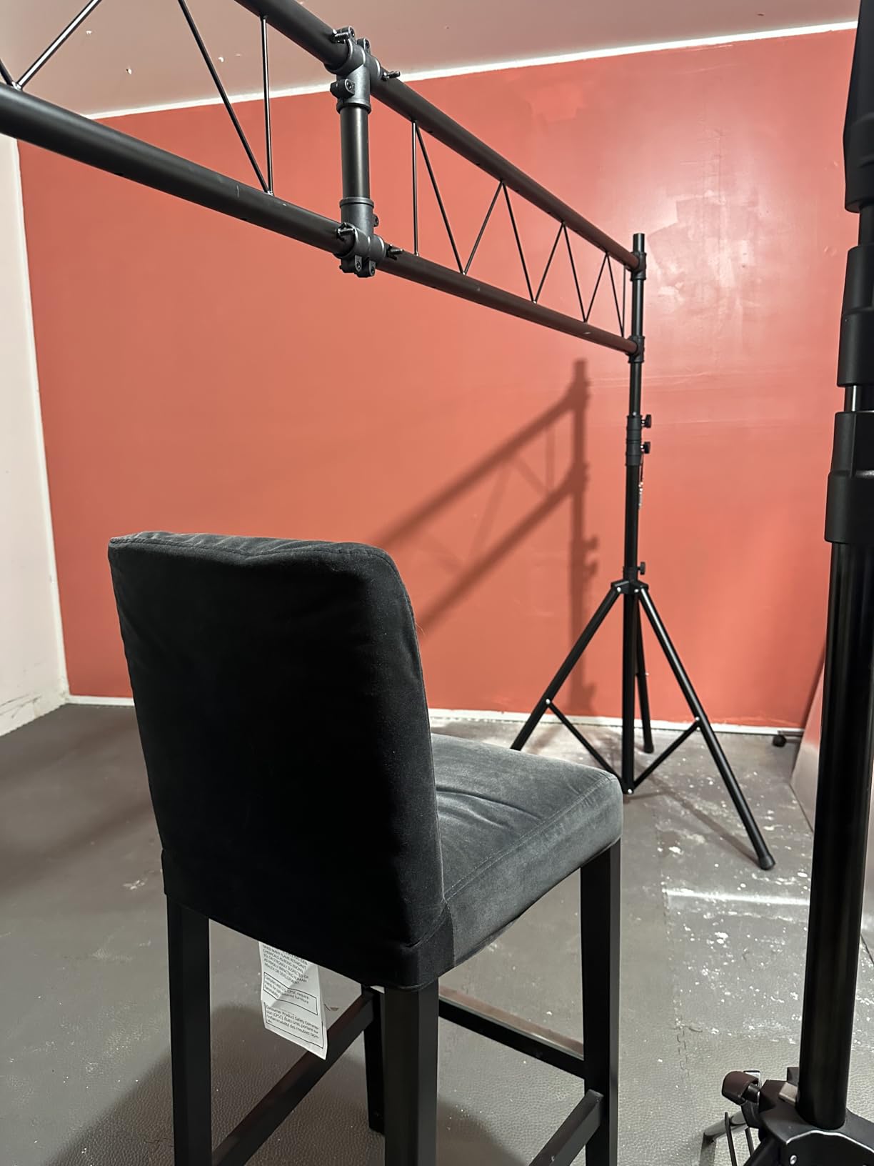 Goplus DJ Light Stand, 14FT Lighting Truss System with 32 Lights Hold 220LBS Capacity, 11-Level Adjustable Heights, T-Bar, Metal Stage Lighting Stand customer photo 2