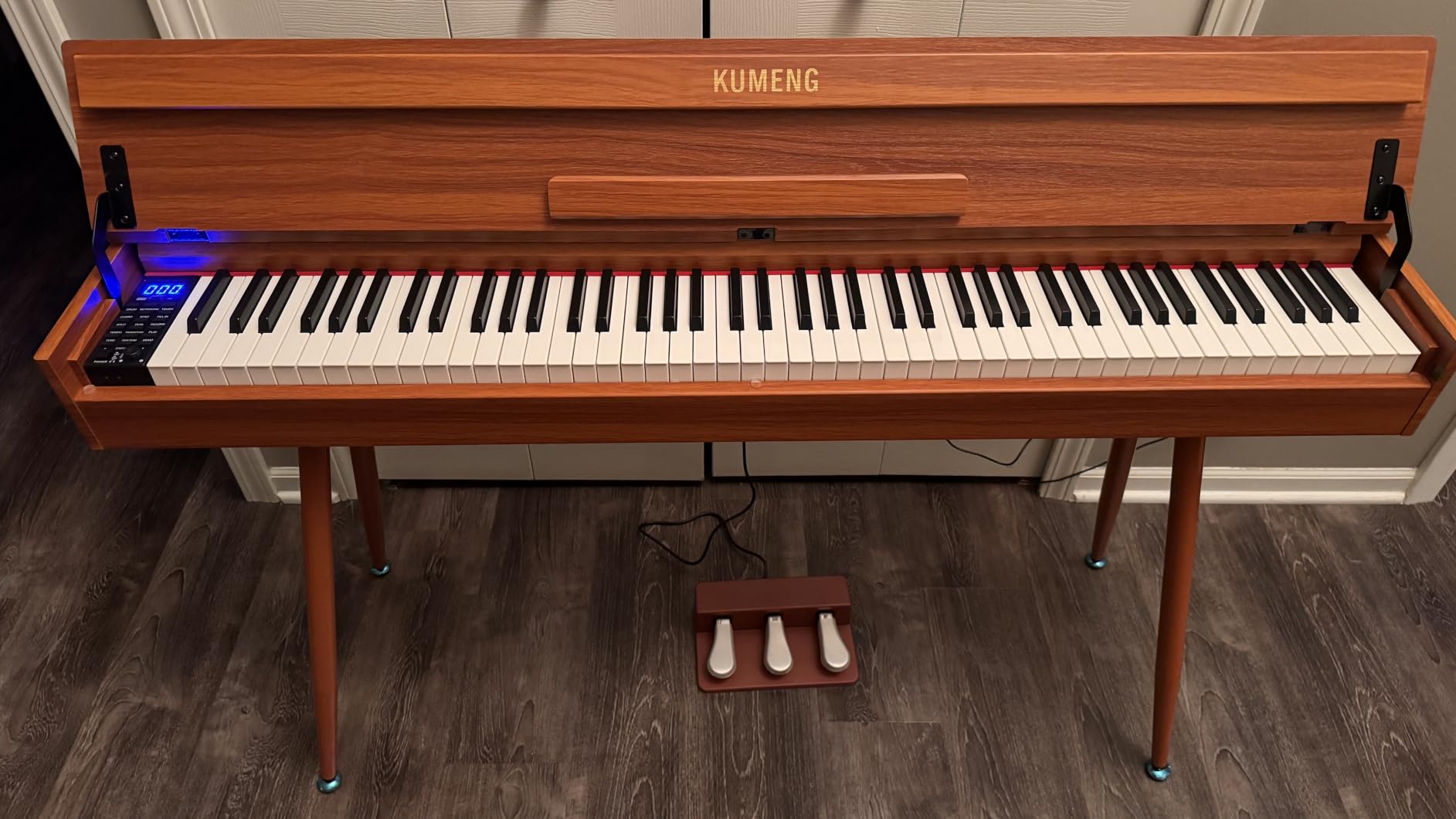 Digital Piano 88 Key Weighted Keyboard, Full-Size Desk Progressive Hammer-Action Electric Piano For Beginners, With Sheet Music Stand, Pedal, Power Adapter, Headphone Mode, Usb-Midi customer photo 1