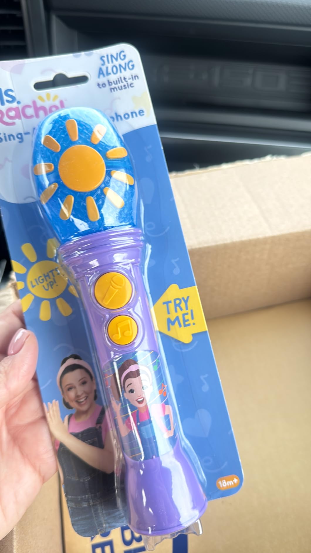 eKids Ms Rachel Toy Microphone for Kids with Music and Lights, Toddler Toys customer photo 2