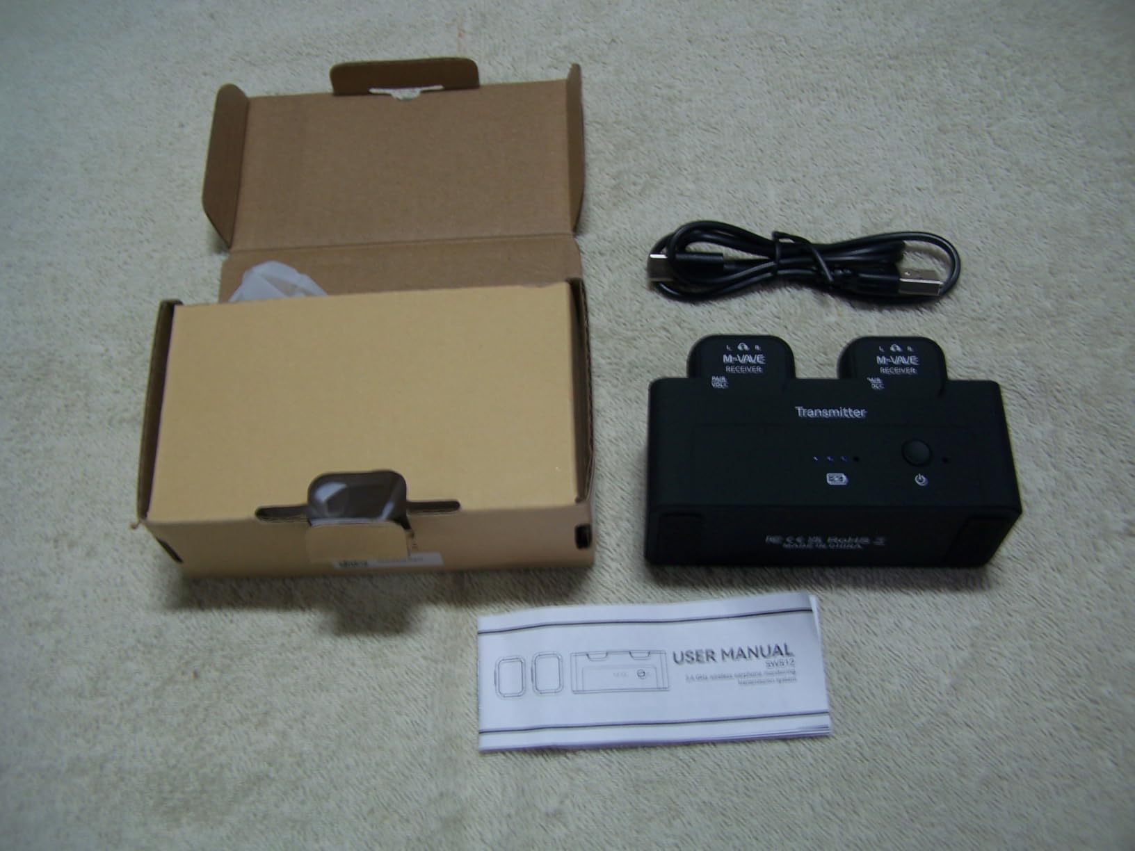 M-VAVE 2.4GHz Wireless in-Ear Monitor System Transmitter Receiver Auto-Pairing, 2.4G Stereo IEM System Low Latency in-Ear Guitar Studio Live Performance SWS-12 One to More customer photo 2