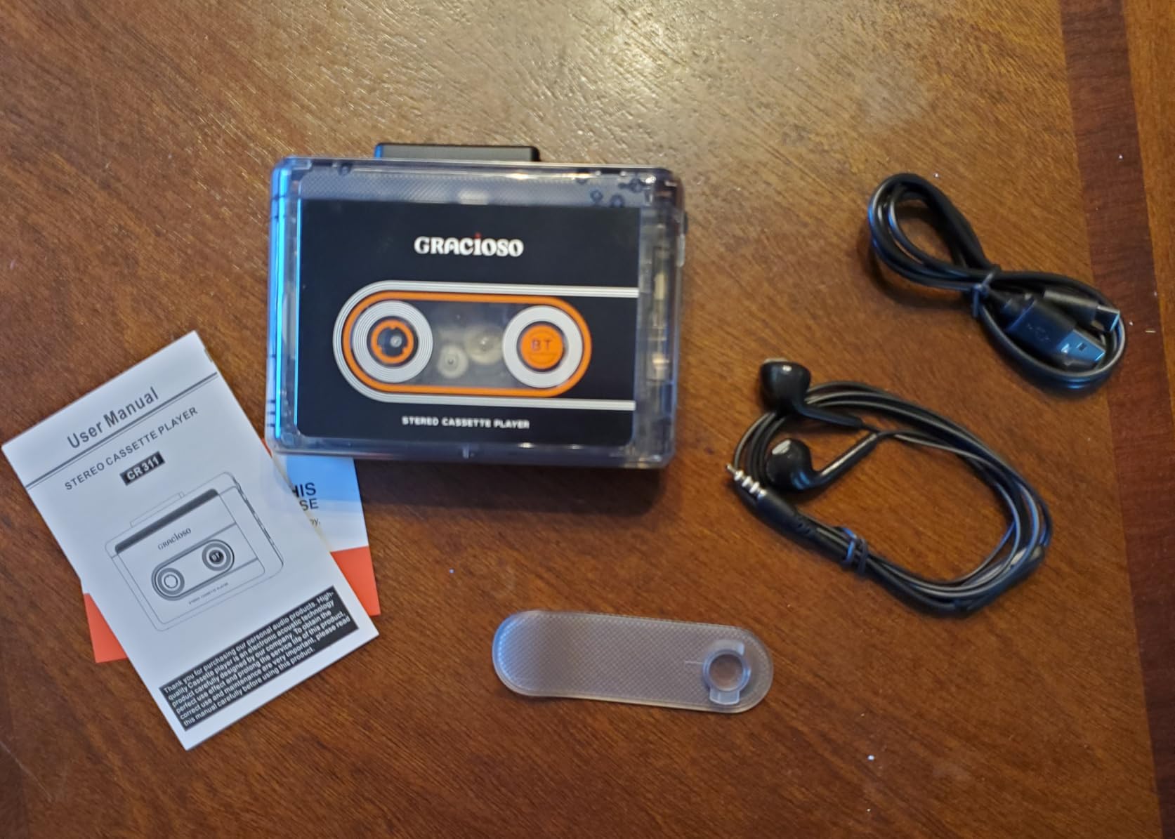 Gracioso Bluetooth Cassette Tape Player with 1100mAh Rechargeable Battery, Connect Bluetooth Headphone, Up to 10H Playtime, Back Clip customer photo 2