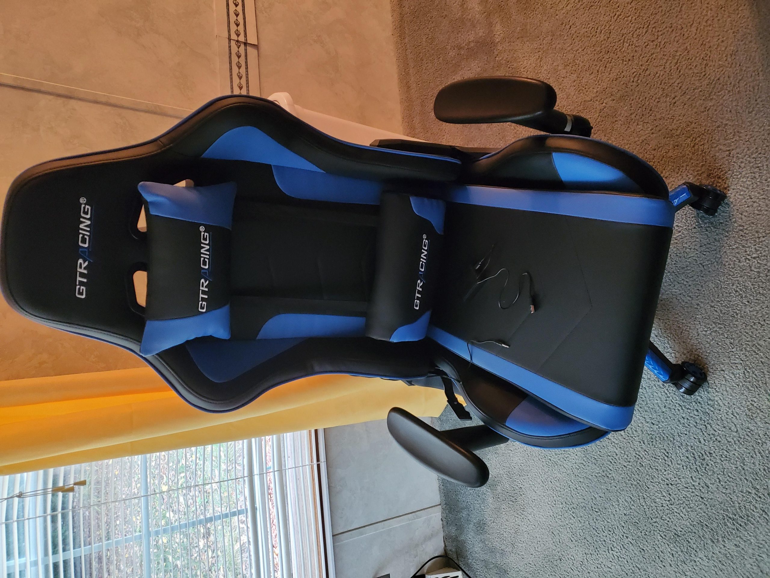 GTPLAYER Gaming Chair with Bluetooth Speakers, Adjustable Backrest and Height, 3D Armrests, Footrest, Ergonomic Computer Chair for Gamers (Brick Red) customer photo 2