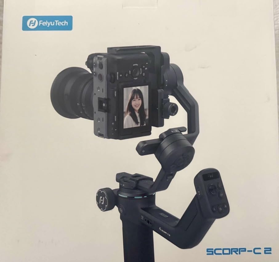 Feiyu SCORP-C2 AI Tracking Gimbal Stabilizer for Canon, Sony, Nikon, 7.7lb Payload, Bluetooth Shutter Control, Ergonomic Suspended Handle, Native Vertical Shooting, for Vlogs and TikTok Videos customer photo 2
