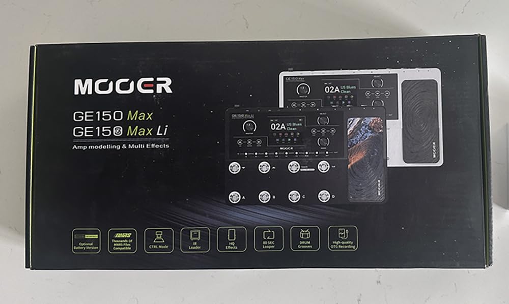 MOOER GE150 Max Li Battery Powered Guitar Amp Modelling Multi Effects 8-Footswitch Floor Guitar FX Processor with XLR stereo output, OTG Audio Recording, CTRL Mode customer photo 2