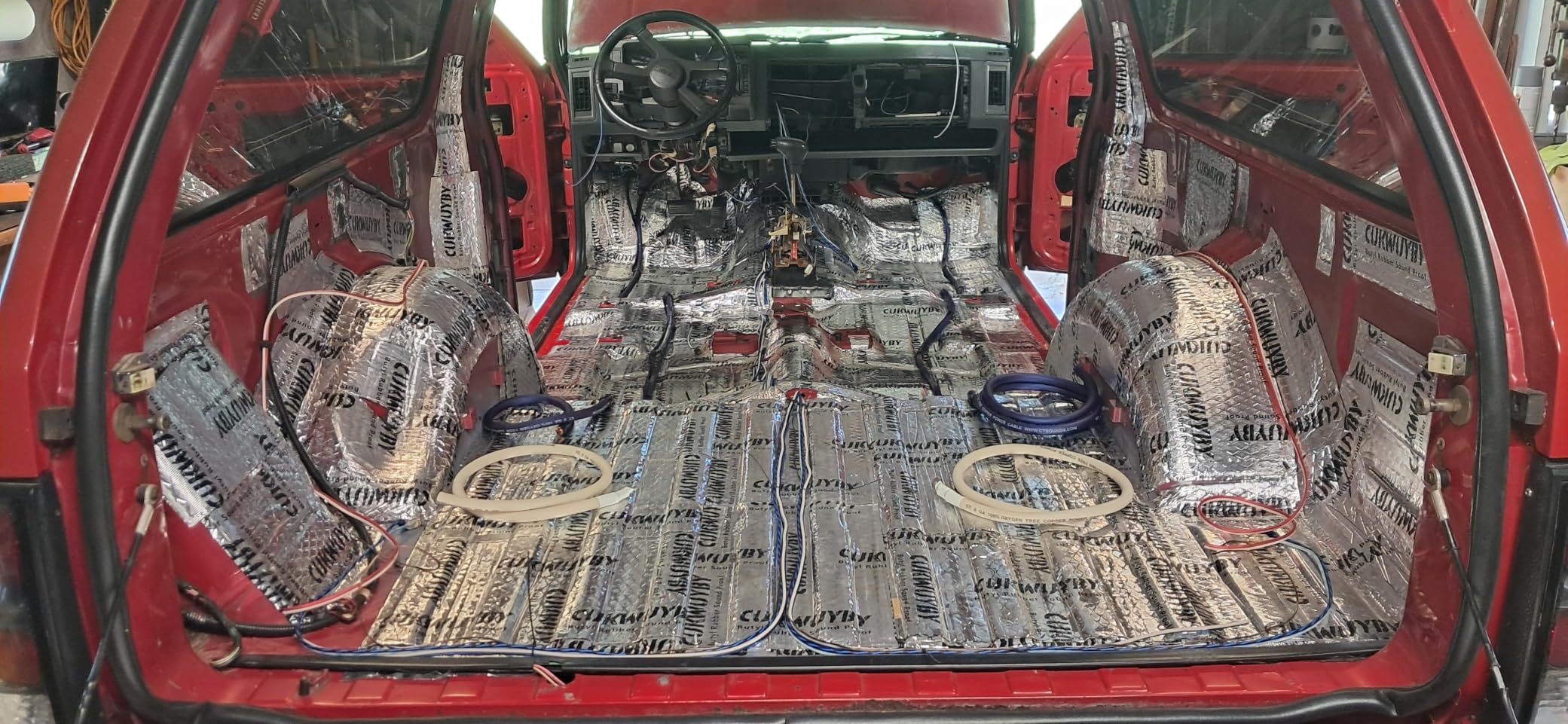 Sound Deading Material for Cars 50mil 50 sqft Car Sound Deadening Mat Butyl Automotive Sound Deadener Noise Insulation Vibration Dampening Material (46 pcs) customer photo 2
