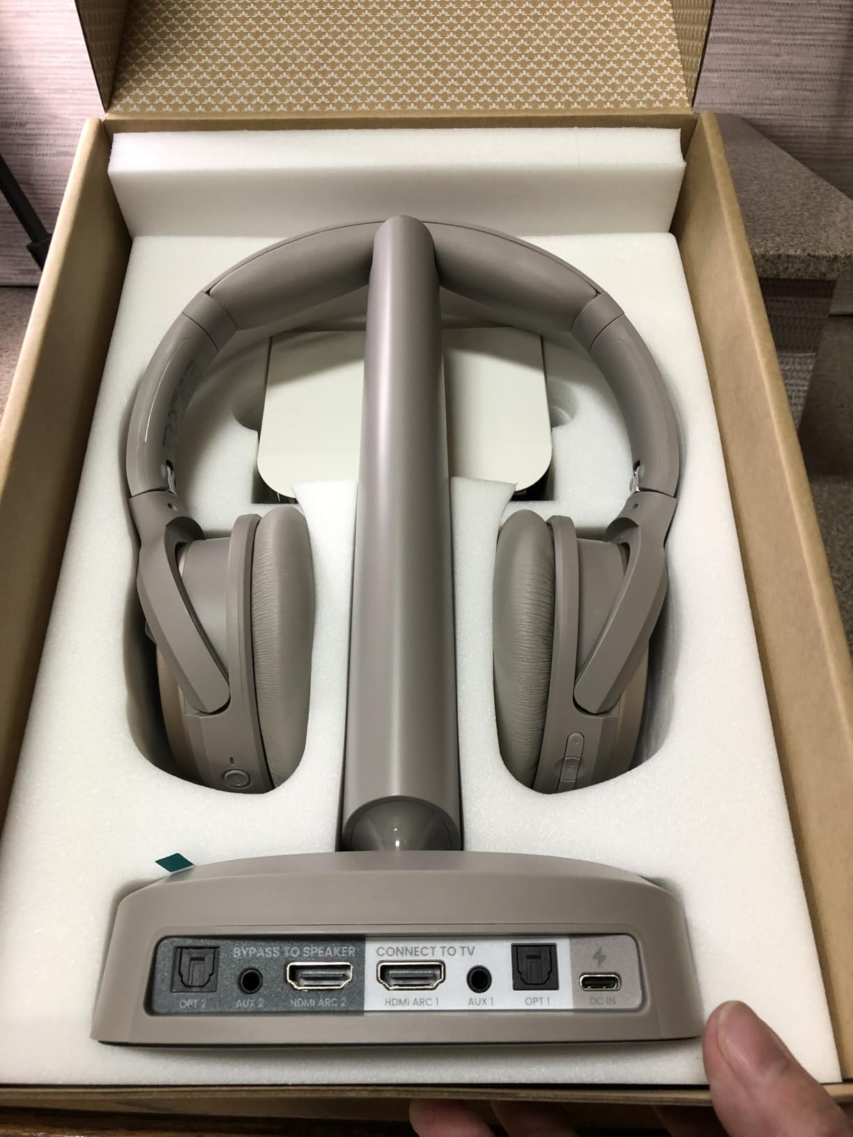 Avantree - Personalized Hearing Profile Wireless TV Headphones for Seniors, Left & Right Ear Adjustment, Clearer Dialogue, HDMI ARC & Soundbar Passthrough, 60Hrs, Replaceable Battery - Crescendo Me customer photo 1