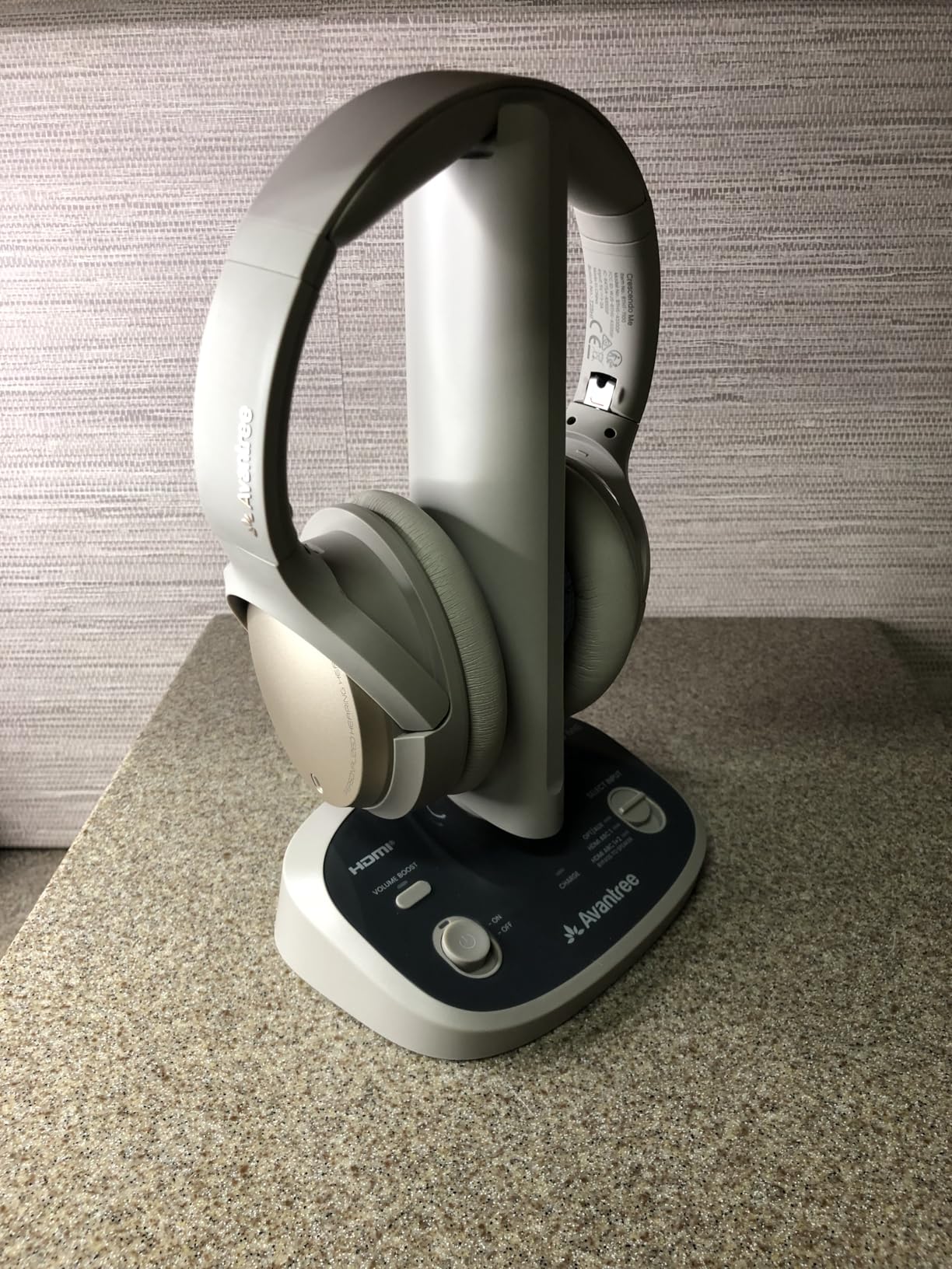 Avantree - Personalized Hearing Profile Wireless TV Headphones for Seniors, Left & Right Ear Adjustment, Clearer Dialogue, HDMI ARC & Soundbar Passthrough, 60Hrs, Replaceable Battery - Crescendo Me customer photo 2