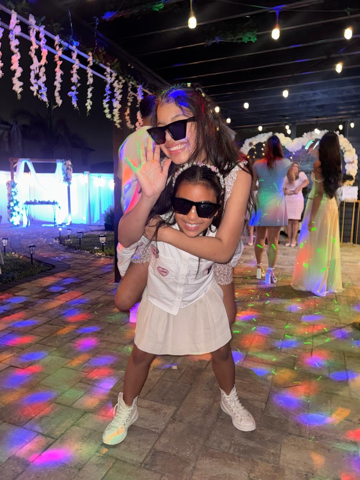 Disco Ball Party Lights, Pro 6 in 1 Disco Lights Sound Activated Dj Strobe with RGB&OGB Disco Balls, Laser Light Show, Ocean Lamp, Star Projector, 2 RGB LEDs - Perfect for Disco Glow Party Rave Dance customer photo 1