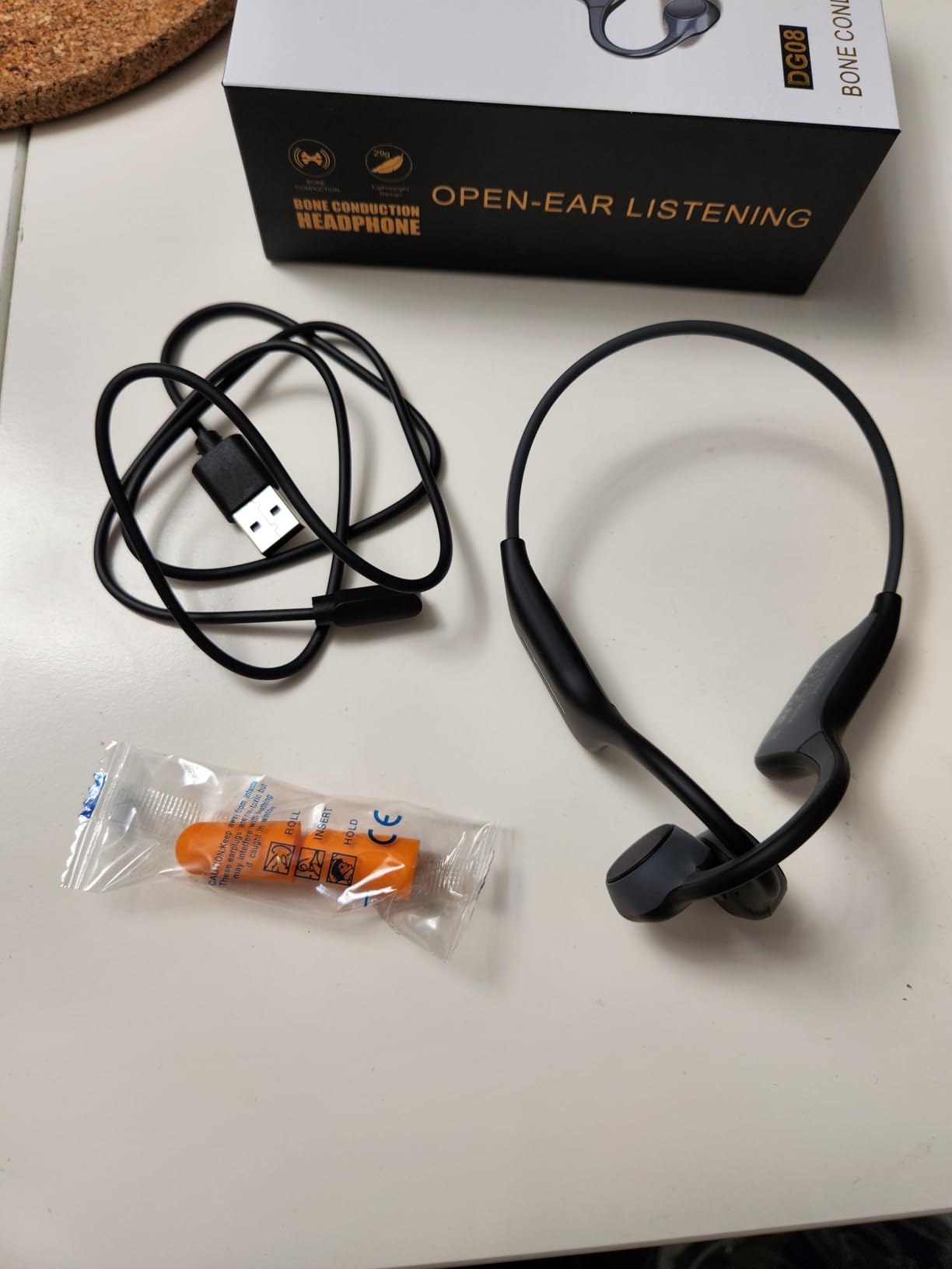 Swimming Headphones-Bone Conduction Headphones, IP68 Waterproof Open Earphones, LiteSurge Bluetooth 5.4 Underwater Sport Earbuds with 32 GB MP3 Memory for Swimming, Marathon-Ashy customer photo 1